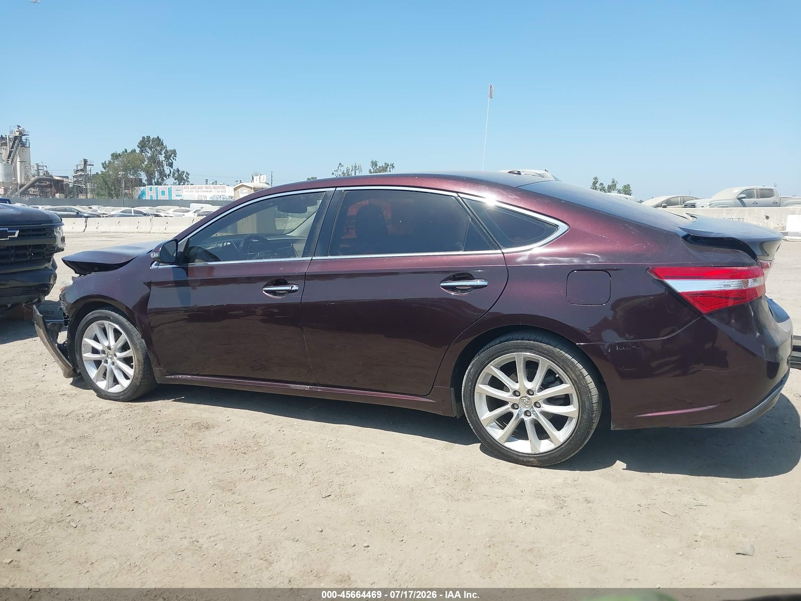 2013 Toyota Avalon Xle Touring Burgundy vin: 4T1BK1EB8DU050240