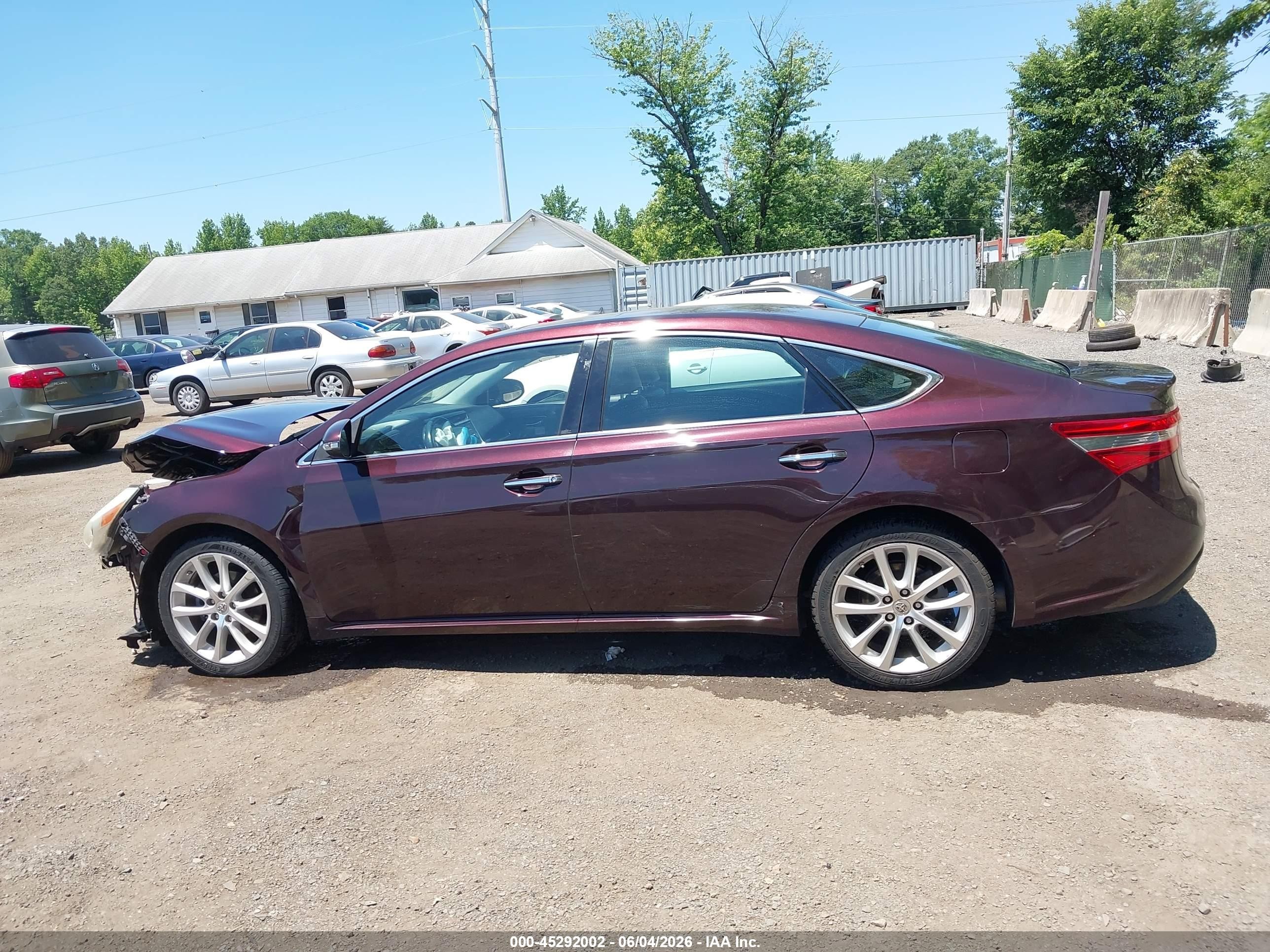 2013 Toyota Avalon Xle Touring Фиолетовый vin: 4T1BK1EB8DU066115