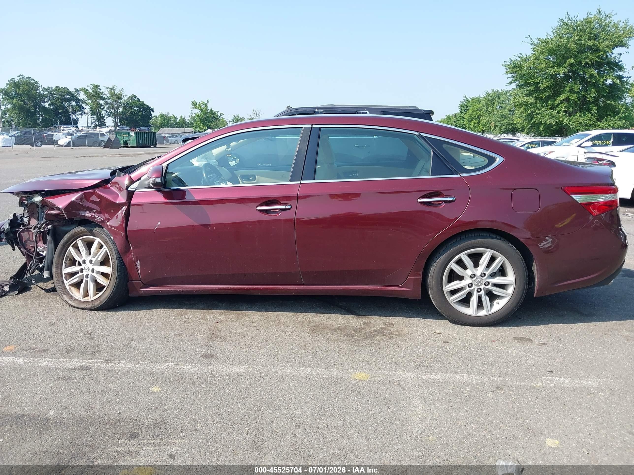 2013 Toyota Avalon Xle Красный vin: 4T1BK1EB8DU067362