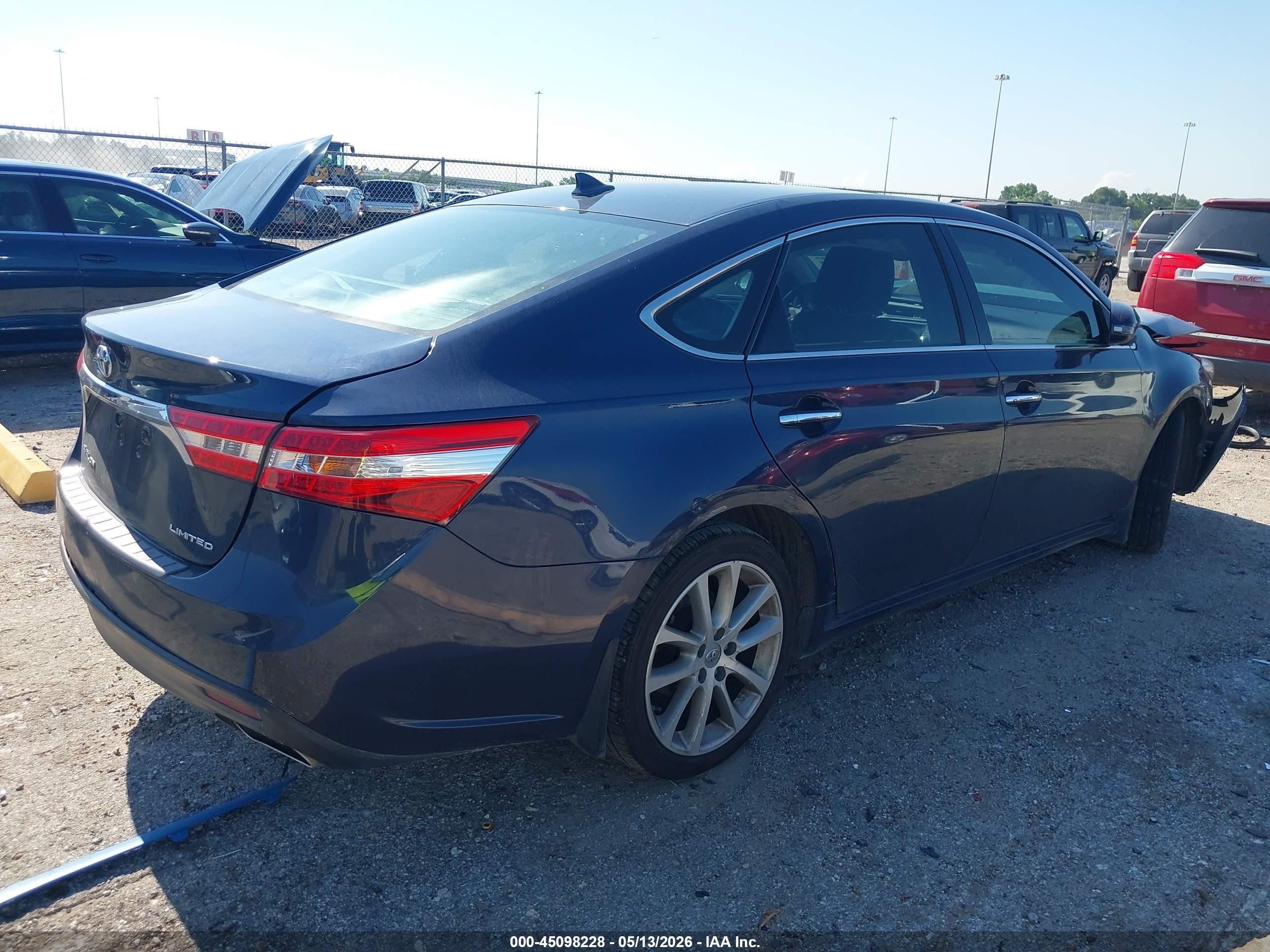 2014 Toyota Avalon Limited Blue vin: 4T1BK1EB8EU085720