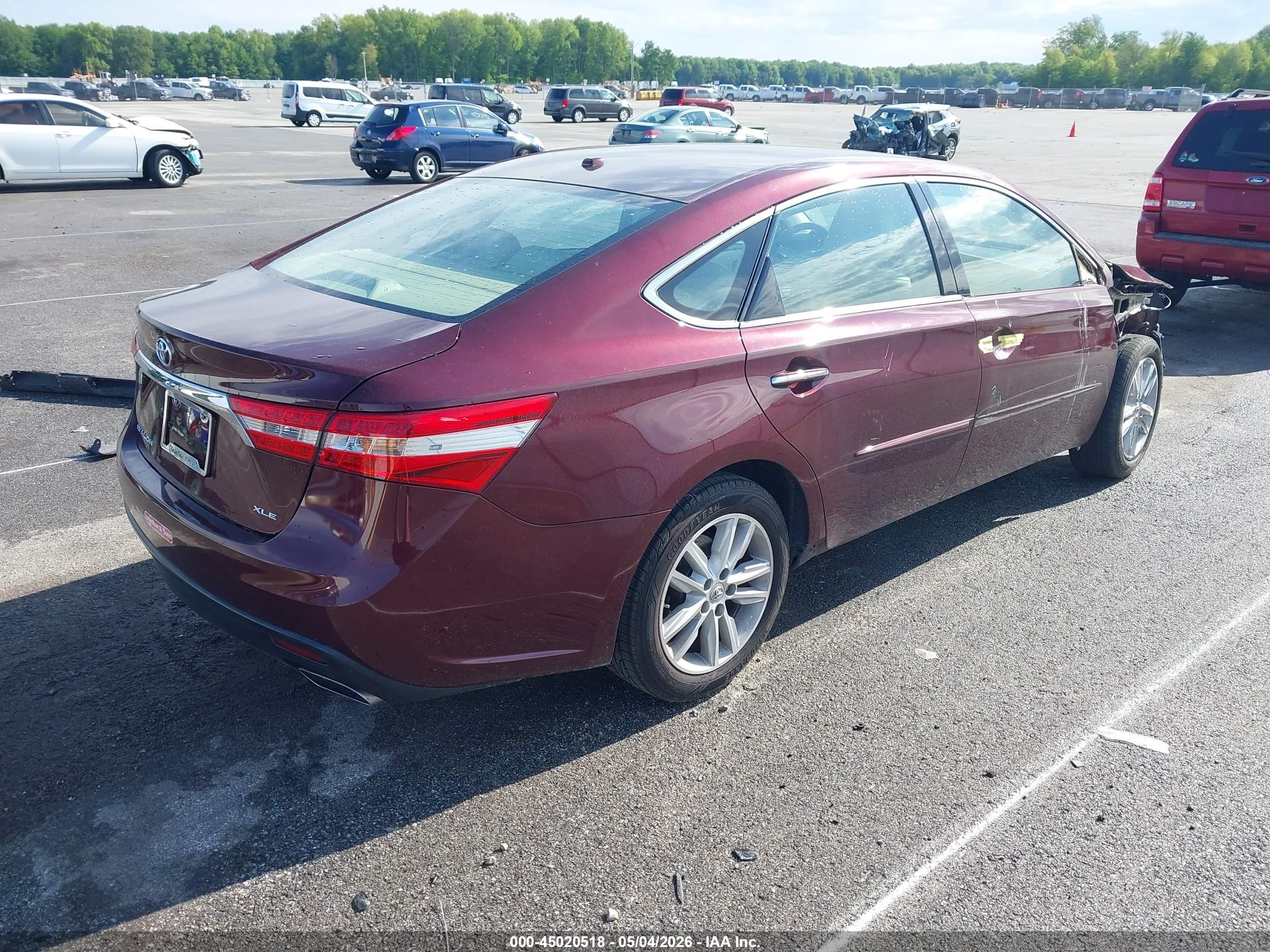 2015 Toyota Avalon Xle Темно-бордовый vin: 4T1BK1EB8FU155203