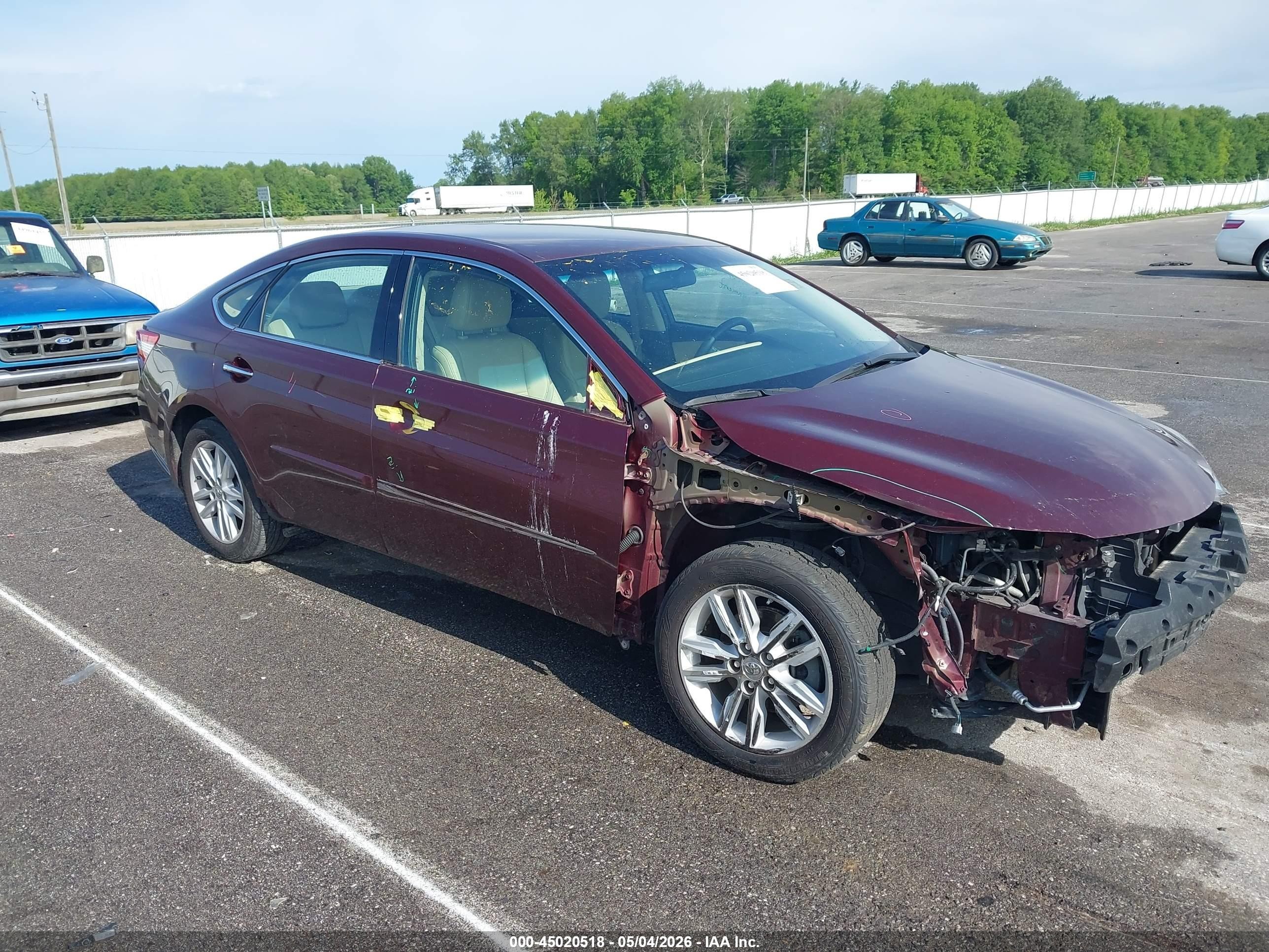 2015 Toyota Avalon Xle Maroon vin: 4T1BK1EB8FU155203