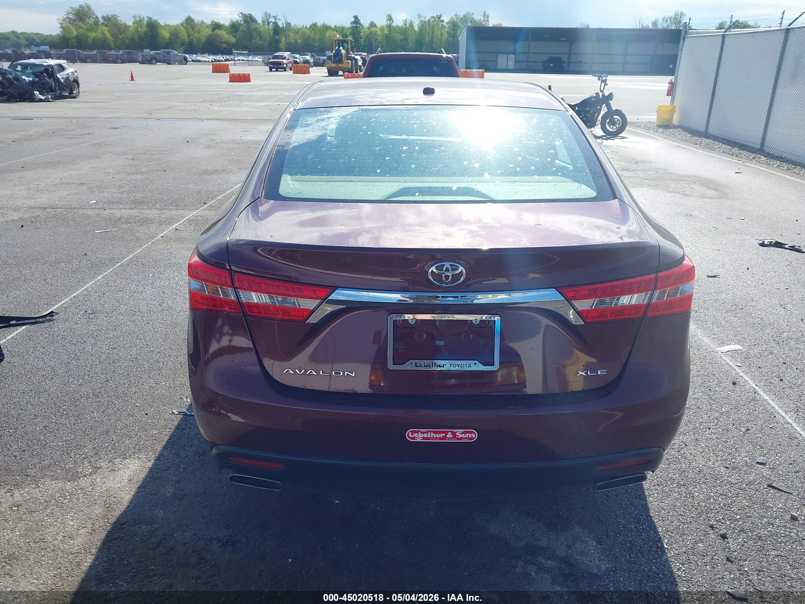 2015 Toyota Avalon Xle Темно-бордовый vin: 4T1BK1EB8FU155203