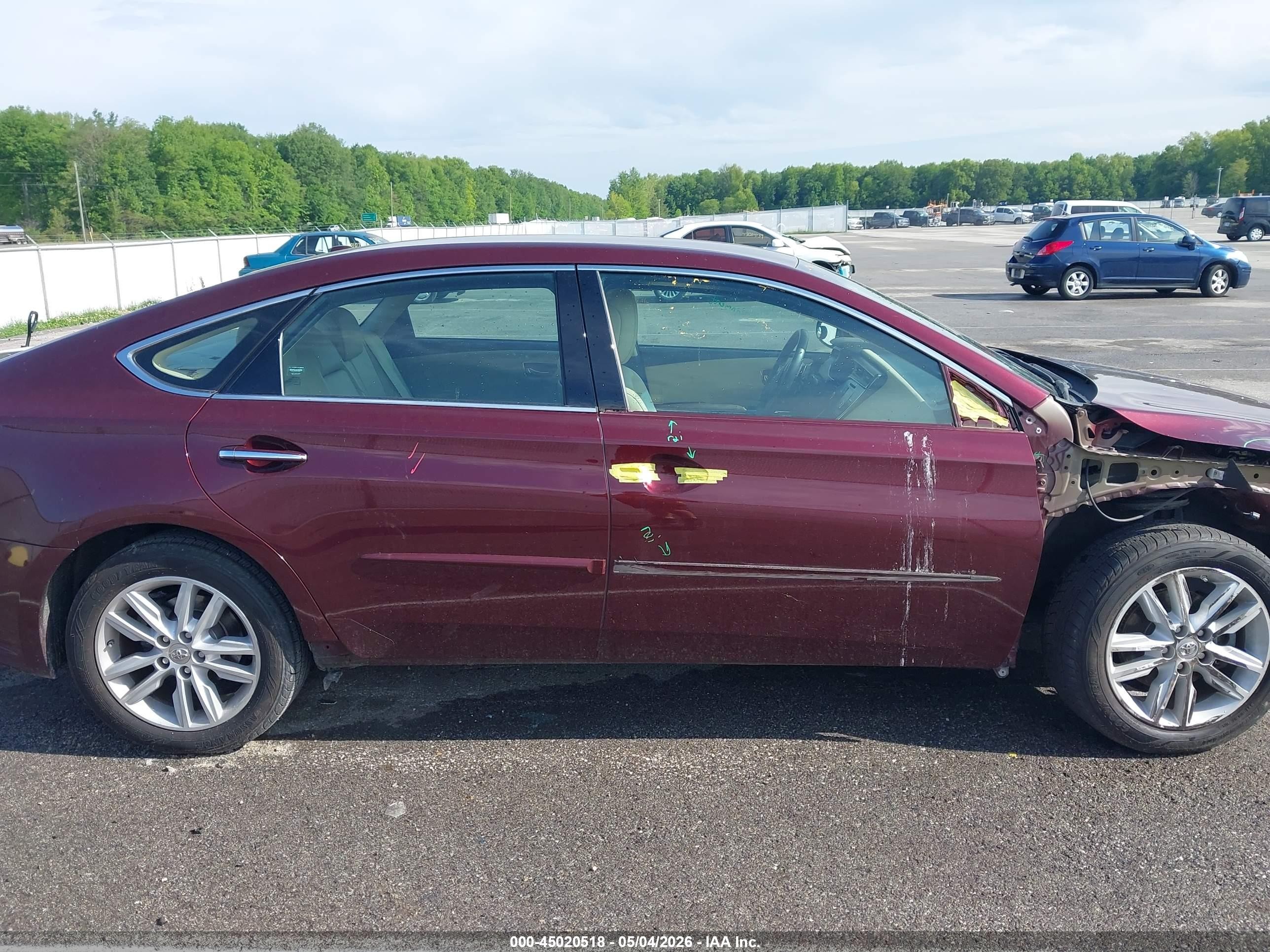2015 Toyota Avalon Xle Темно-бордовый vin: 4T1BK1EB8FU155203
