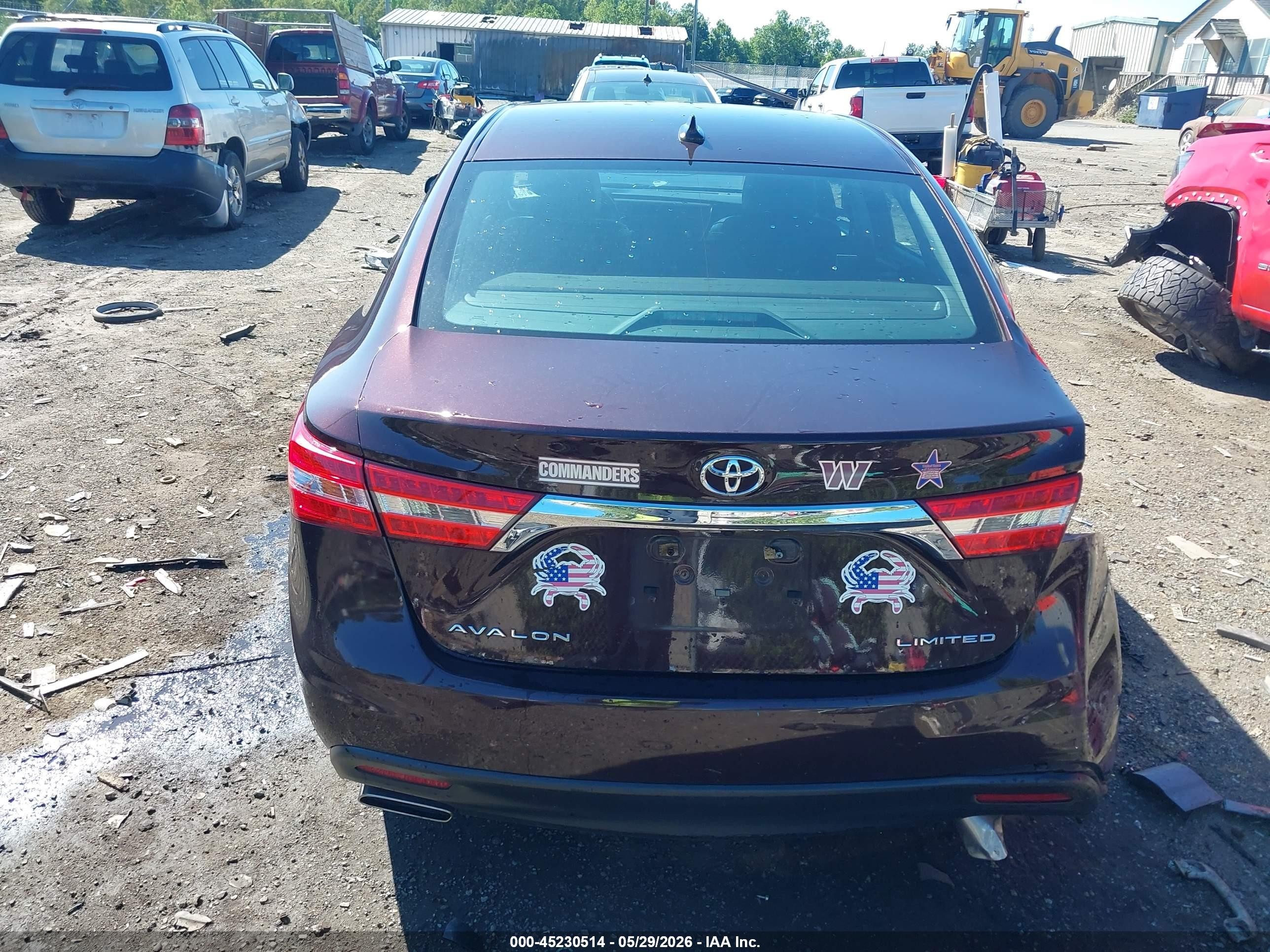 2015 Toyota Avalon Limited Purple vin: 4T1BK1EB8FU163298