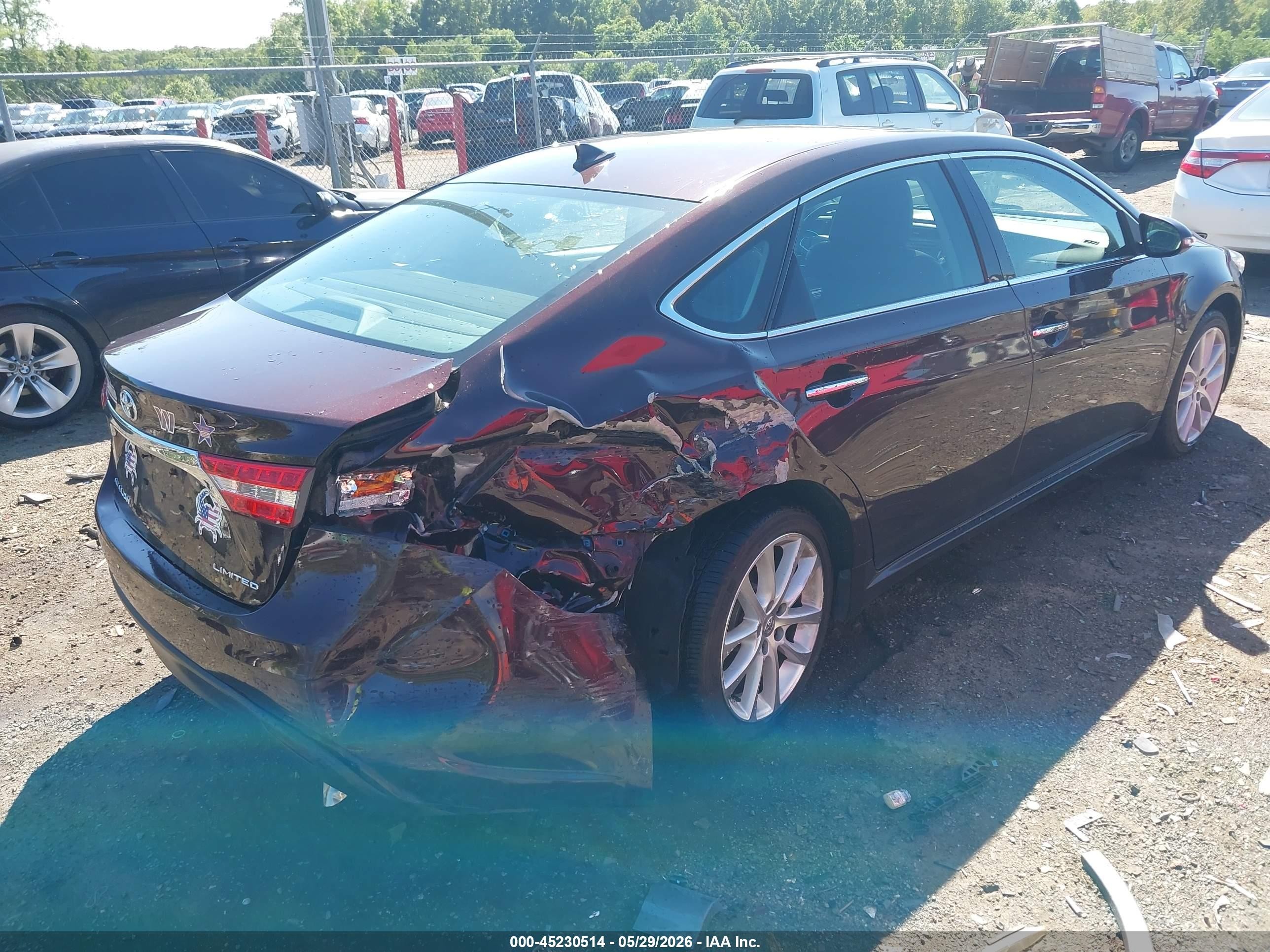 2015 Toyota Avalon Limited Purple vin: 4T1BK1EB8FU163298