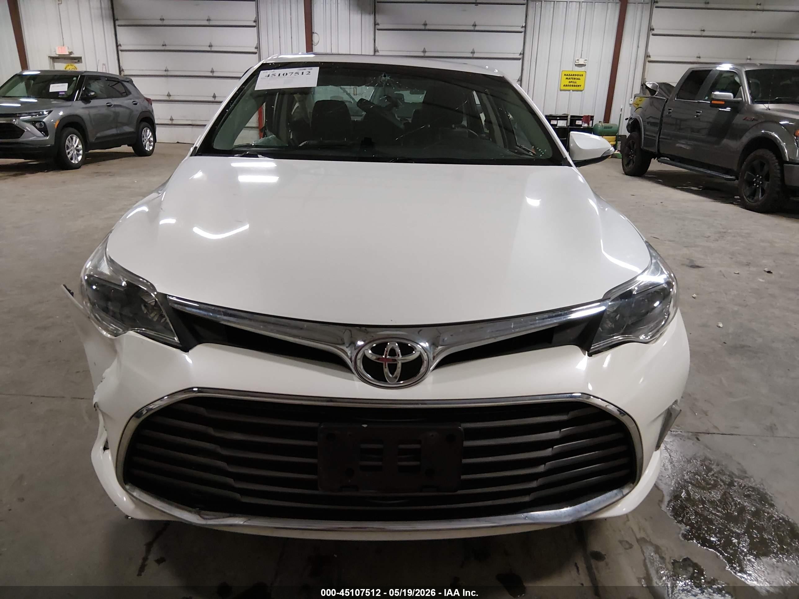 2016 Toyota Avalon Limited Белый vin: 4T1BK1EB8GU199560