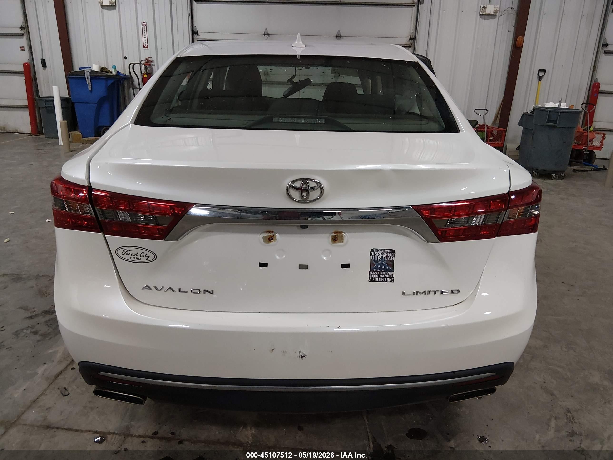 2016 Toyota Avalon Limited Белый vin: 4T1BK1EB8GU199560