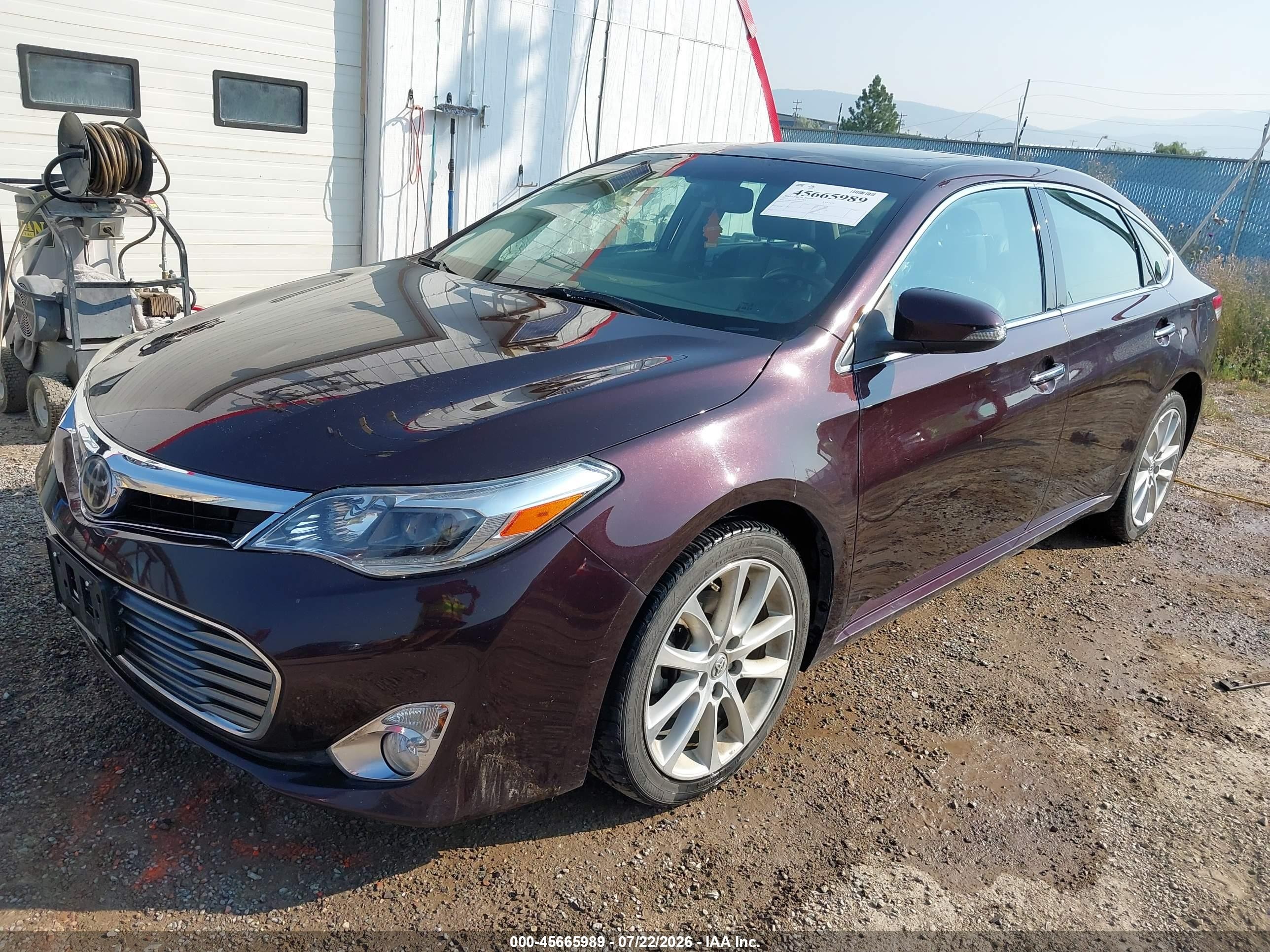 2013 Toyota Avalon Limited Burgundy vin: 4T1BK1EB9DU024861