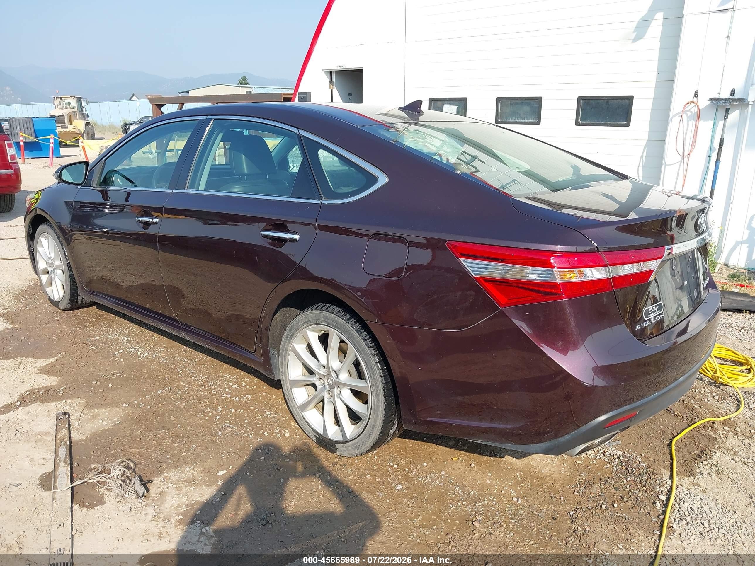 2013 Toyota Avalon Limited Burgundy vin: 4T1BK1EB9DU024861