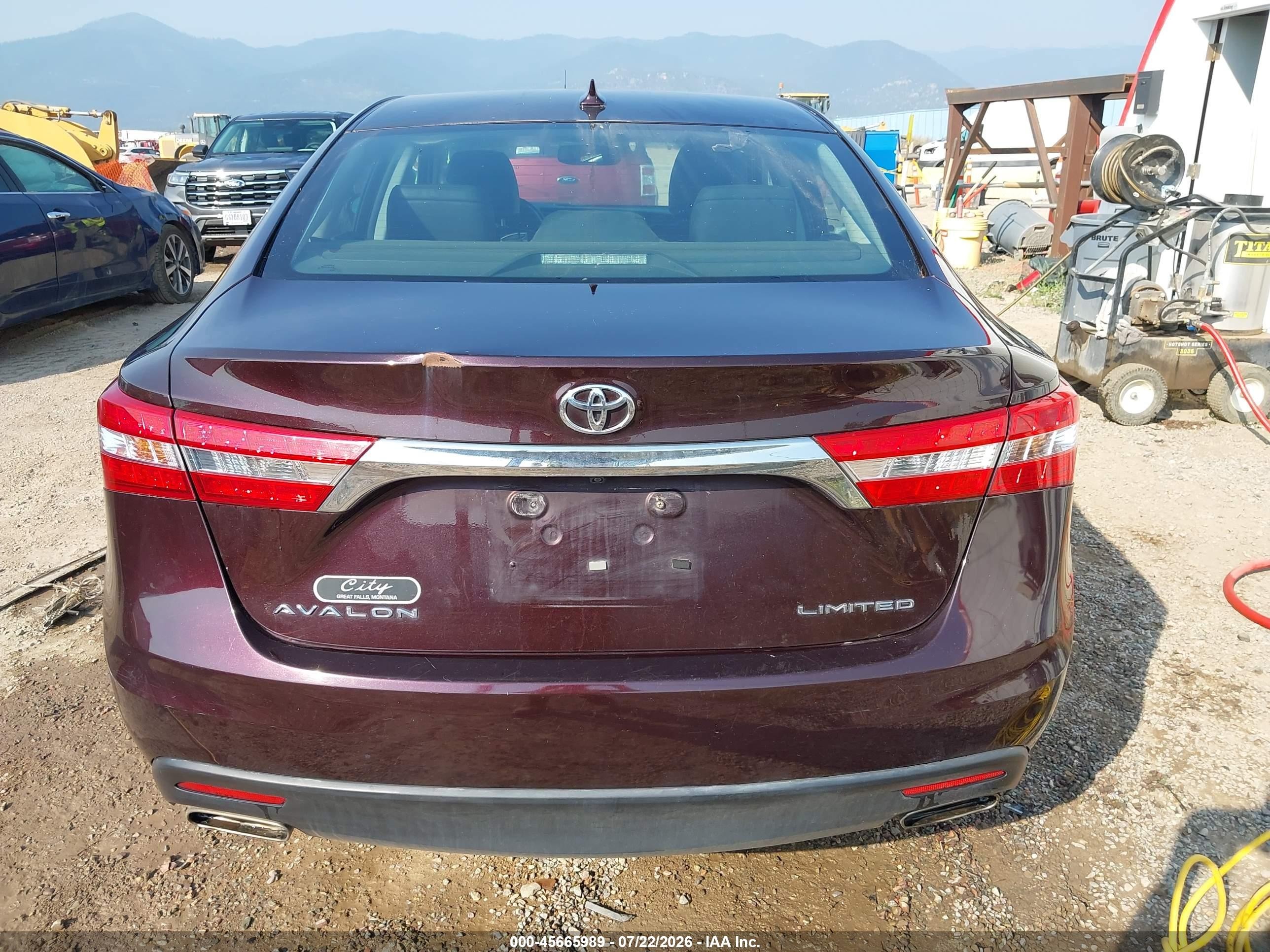 2013 Toyota Avalon Limited Burgundy vin: 4T1BK1EB9DU024861