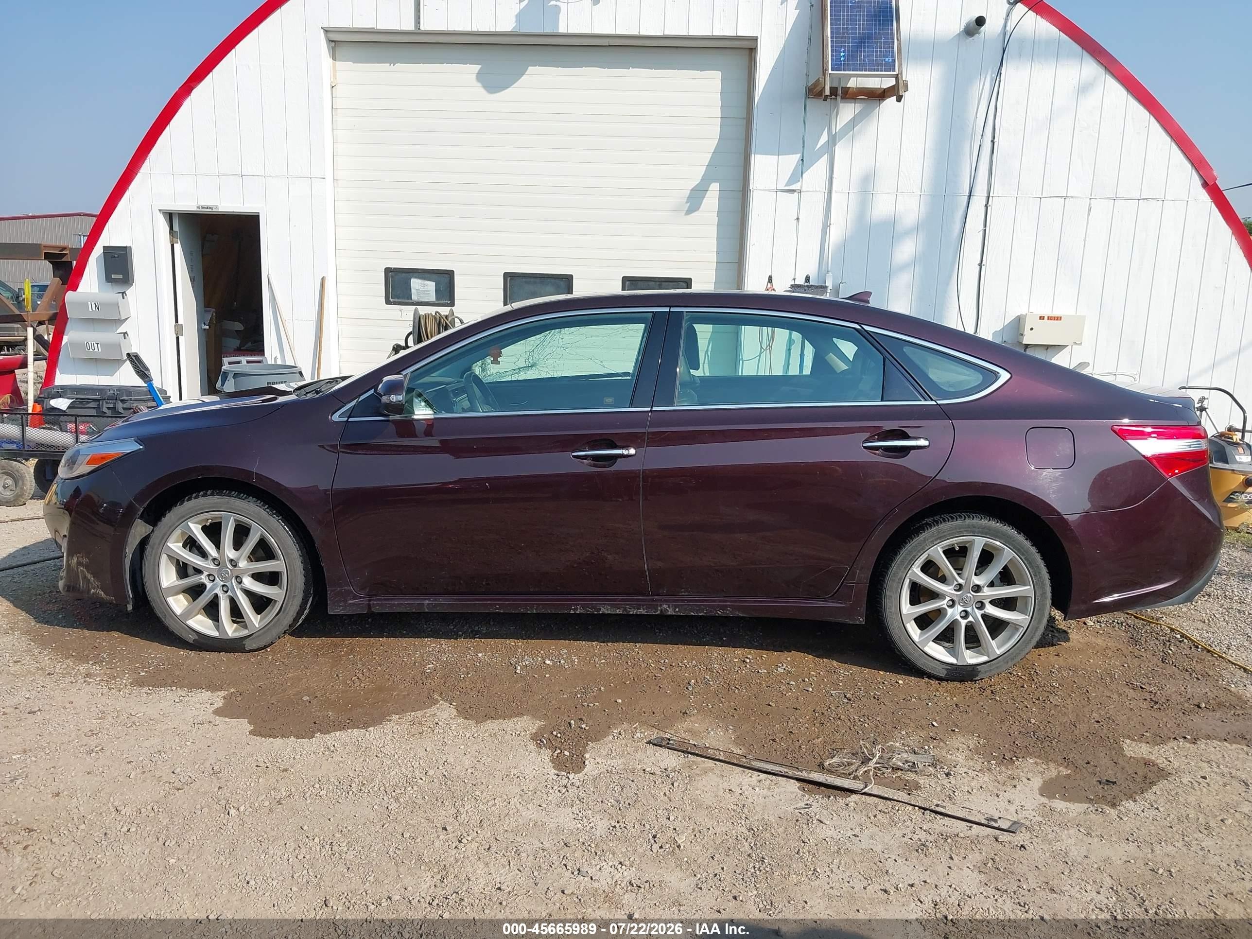 2013 Toyota Avalon Limited Burgundy vin: 4T1BK1EB9DU024861