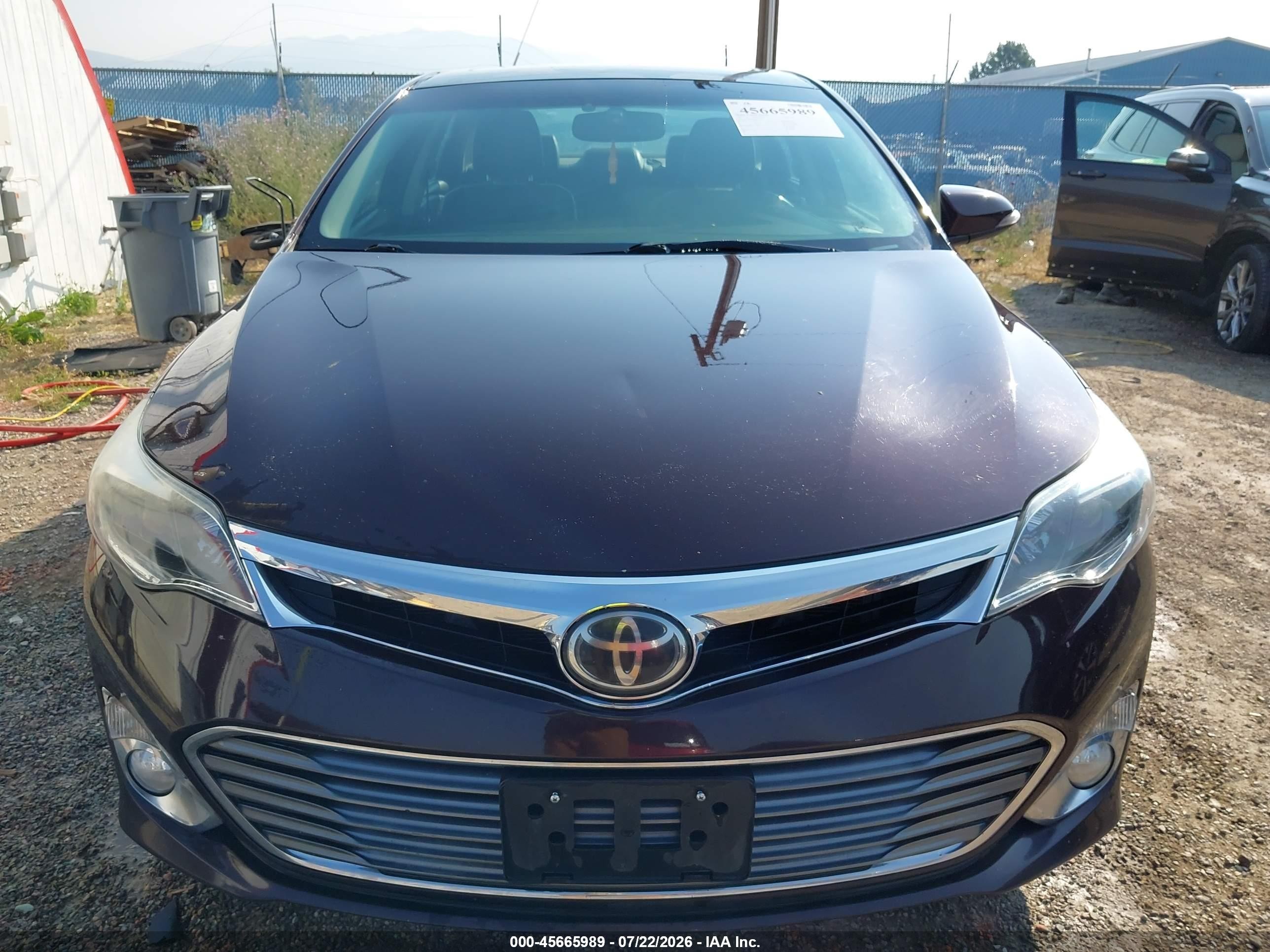 2013 Toyota Avalon Limited Burgundy vin: 4T1BK1EB9DU024861