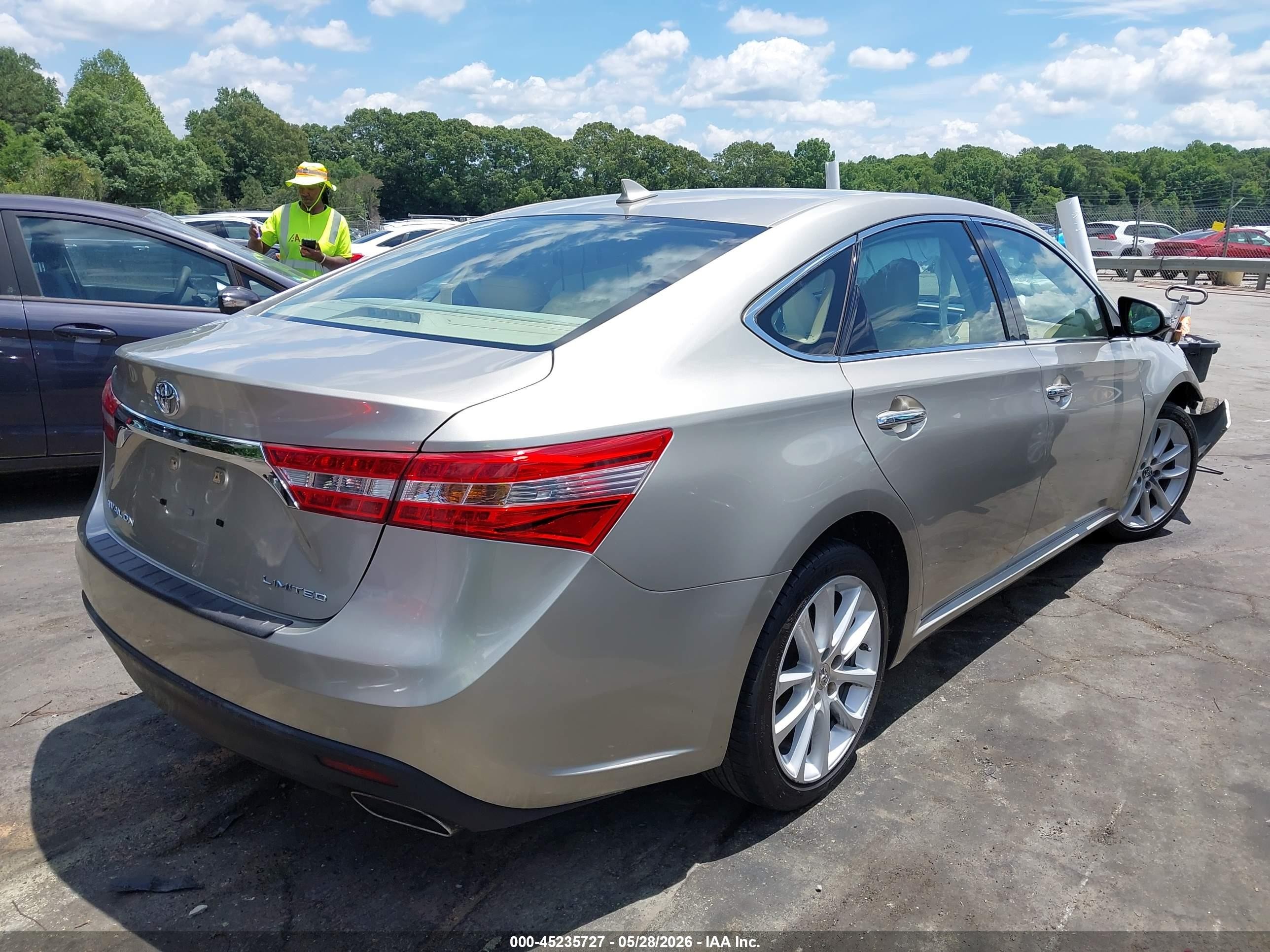 2013 Toyota Avalon Limited Gold vin: 4T1BK1EB9DU030238