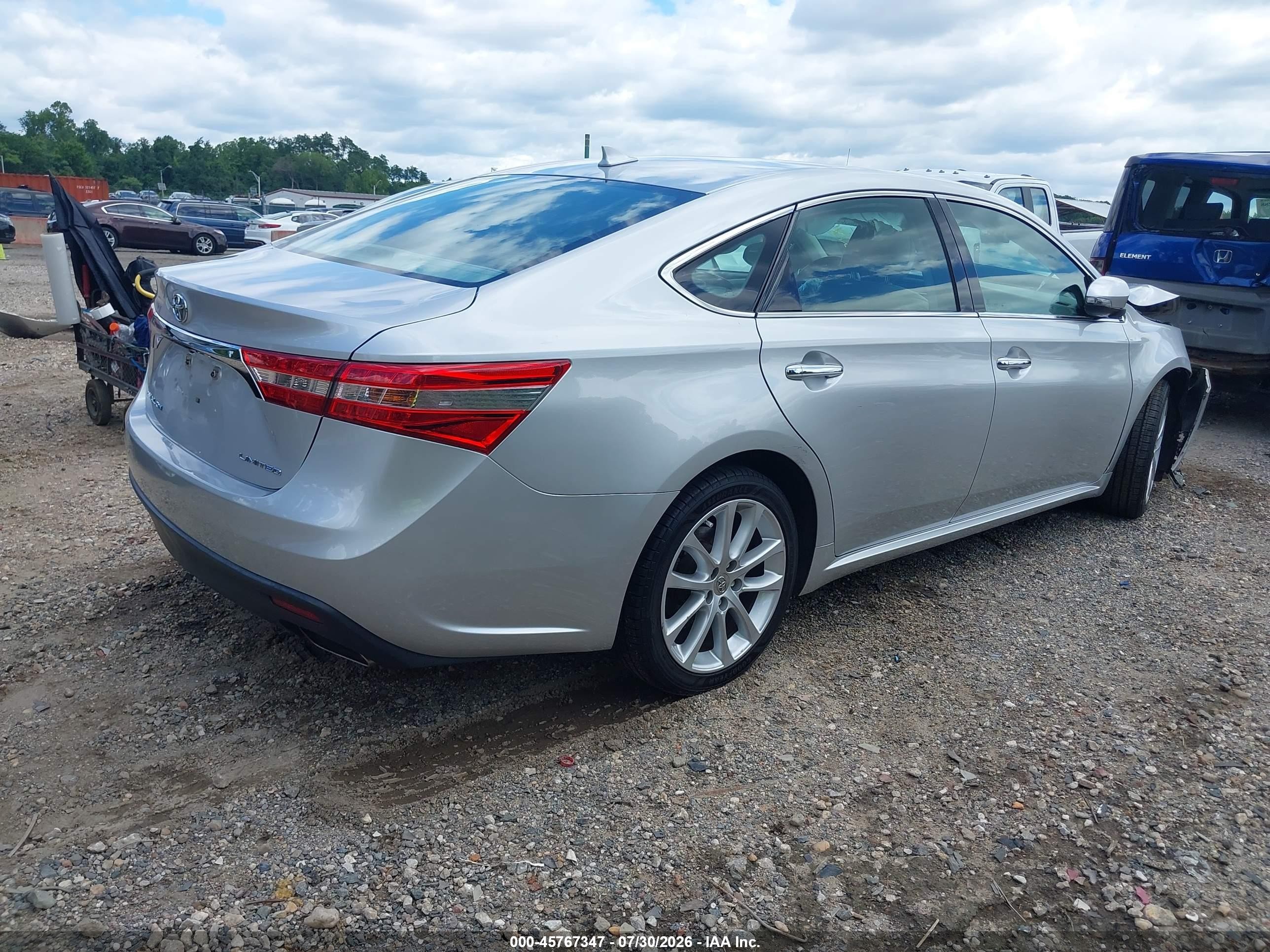 2013 Toyota Avalon Limited Серебряный vin: 4T1BK1EB9DU044379