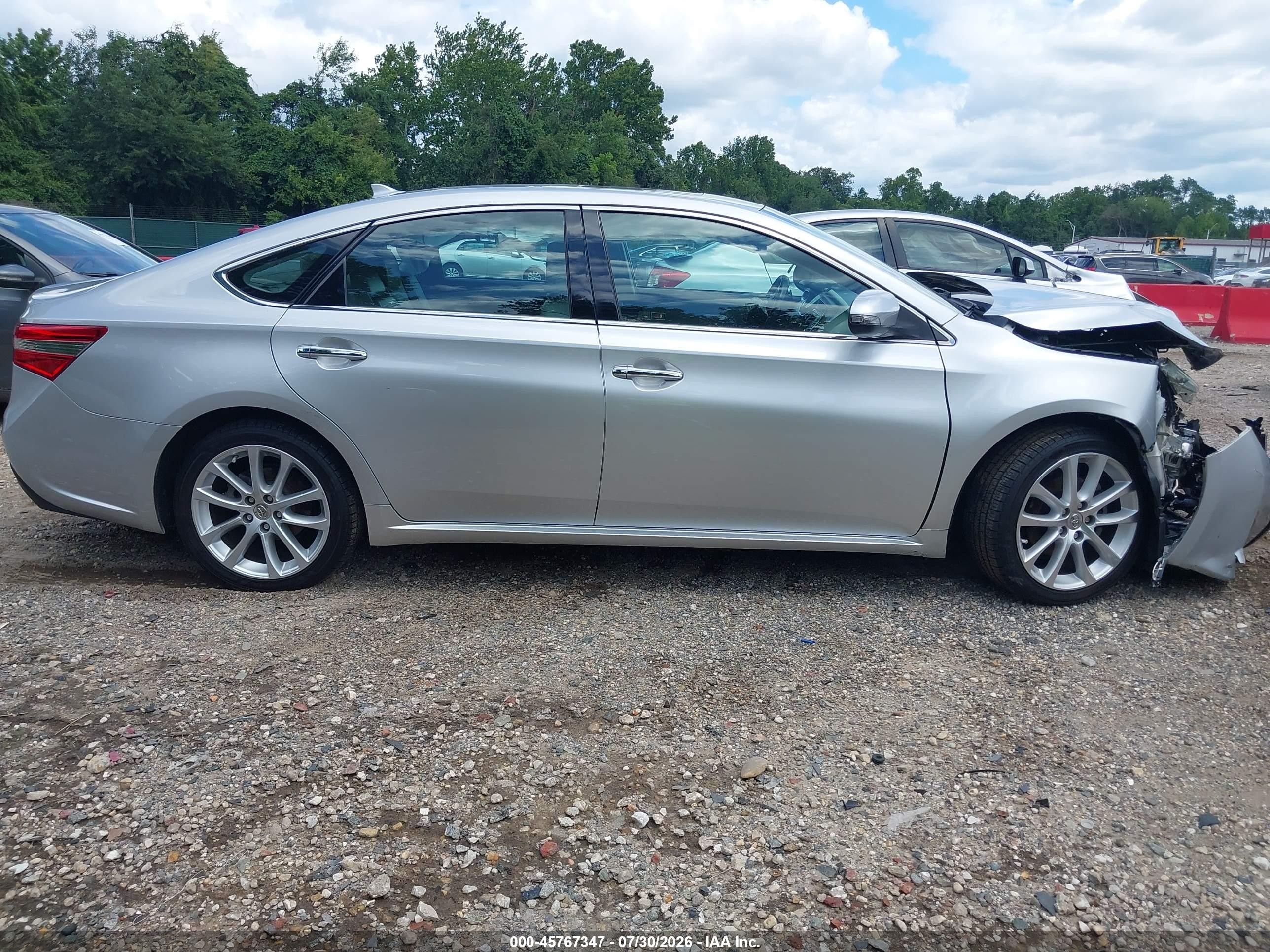 2013 Toyota Avalon Limited Серебряный vin: 4T1BK1EB9DU044379