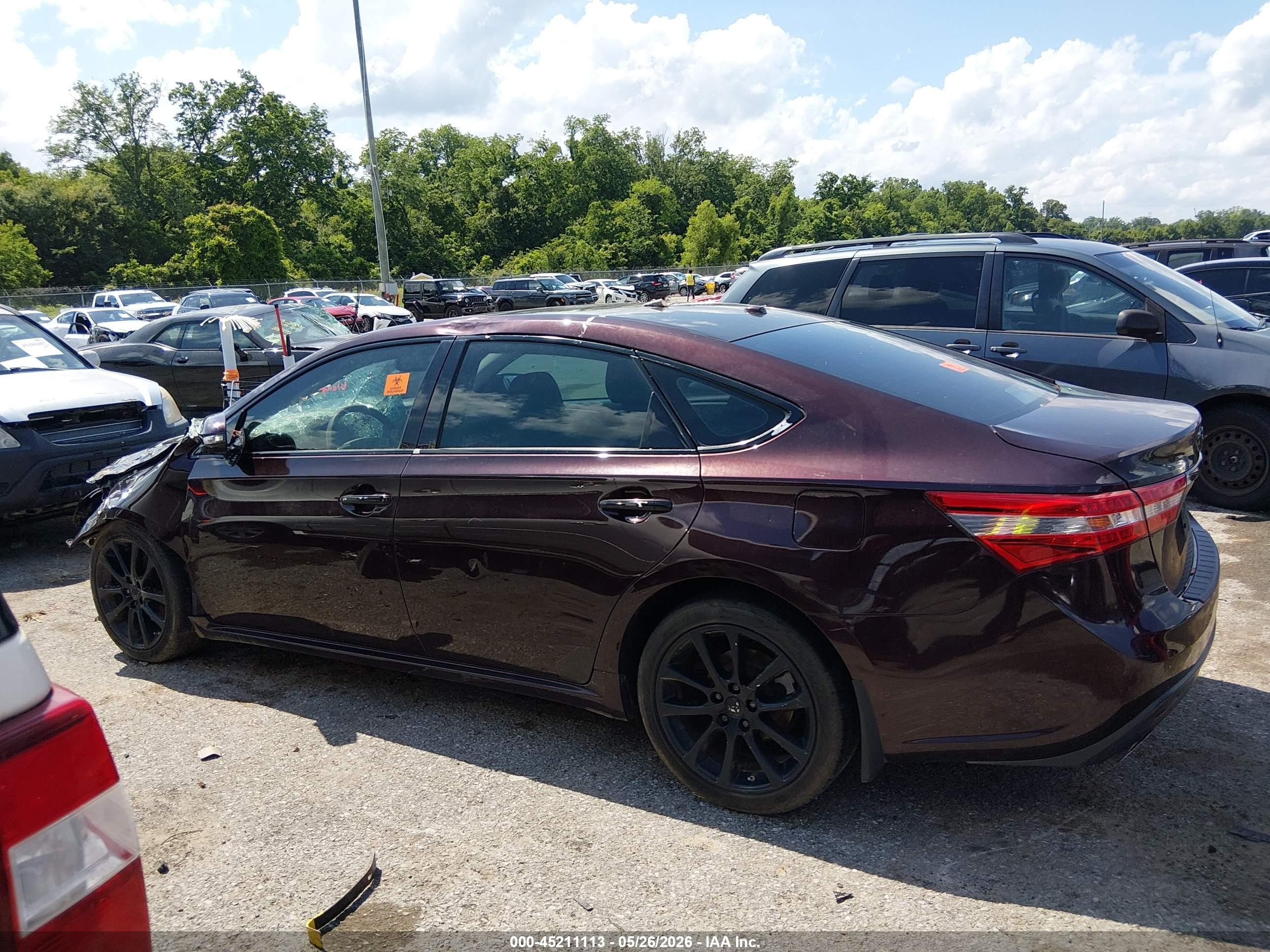 2013 Toyota Avalon Xle Touring Maroon vin: 4T1BK1EB9DU052787