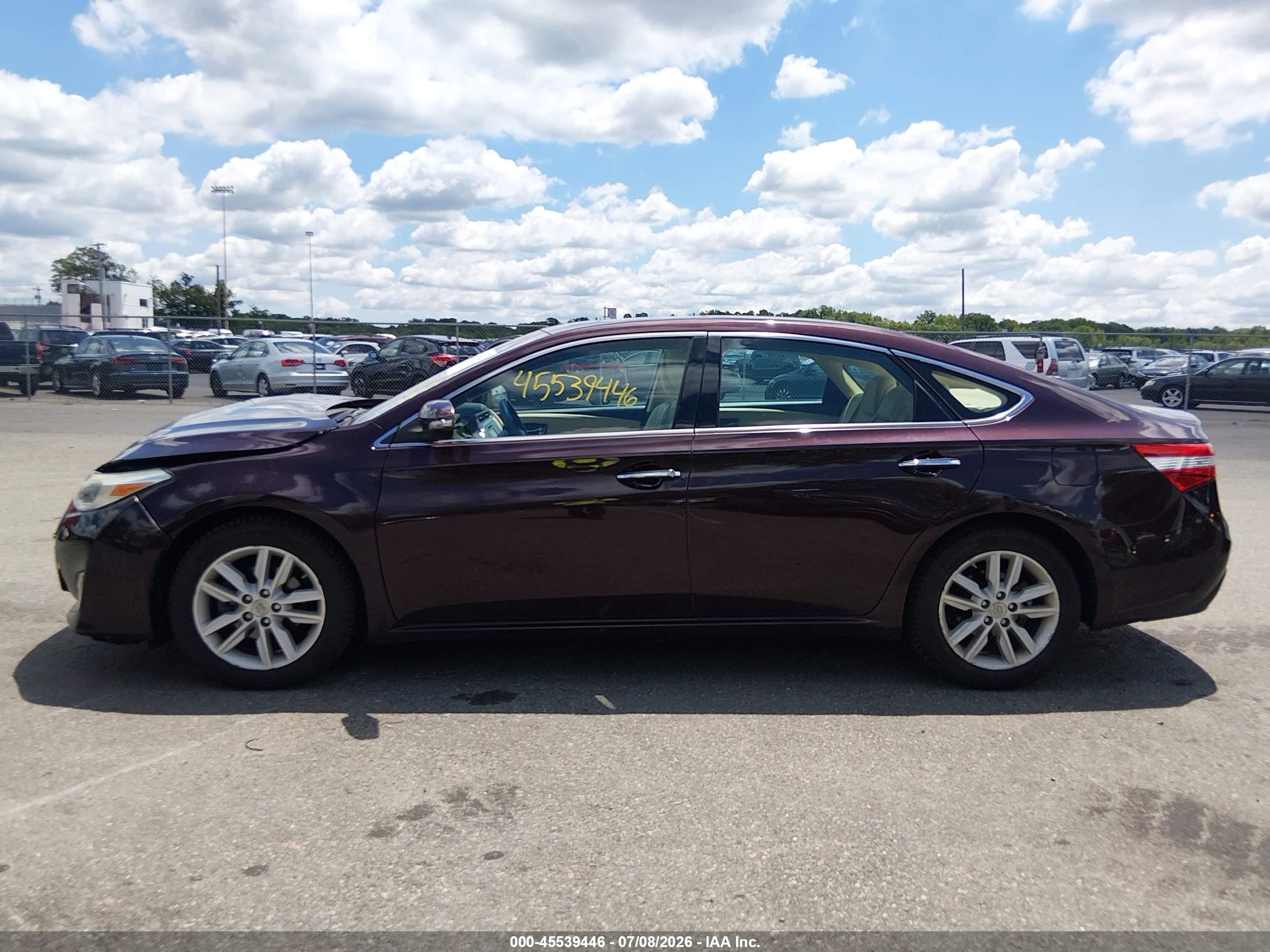 2013 Toyota Avalon Xle Premium Maroon vin: 4T1BK1EB9DU073221