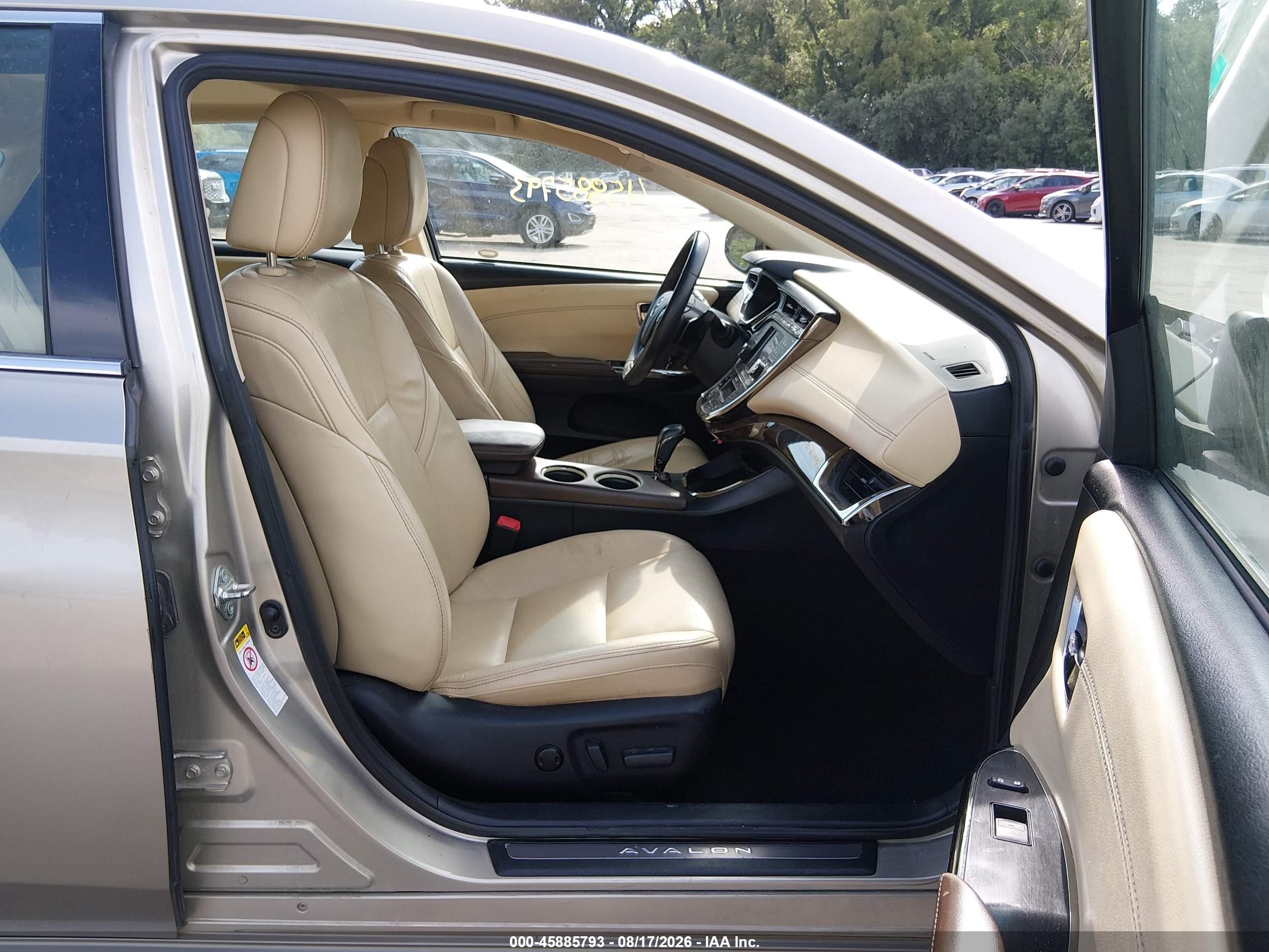 2013 Toyota Avalon Limited Beige vin: 4T1BK1EB9DU074188