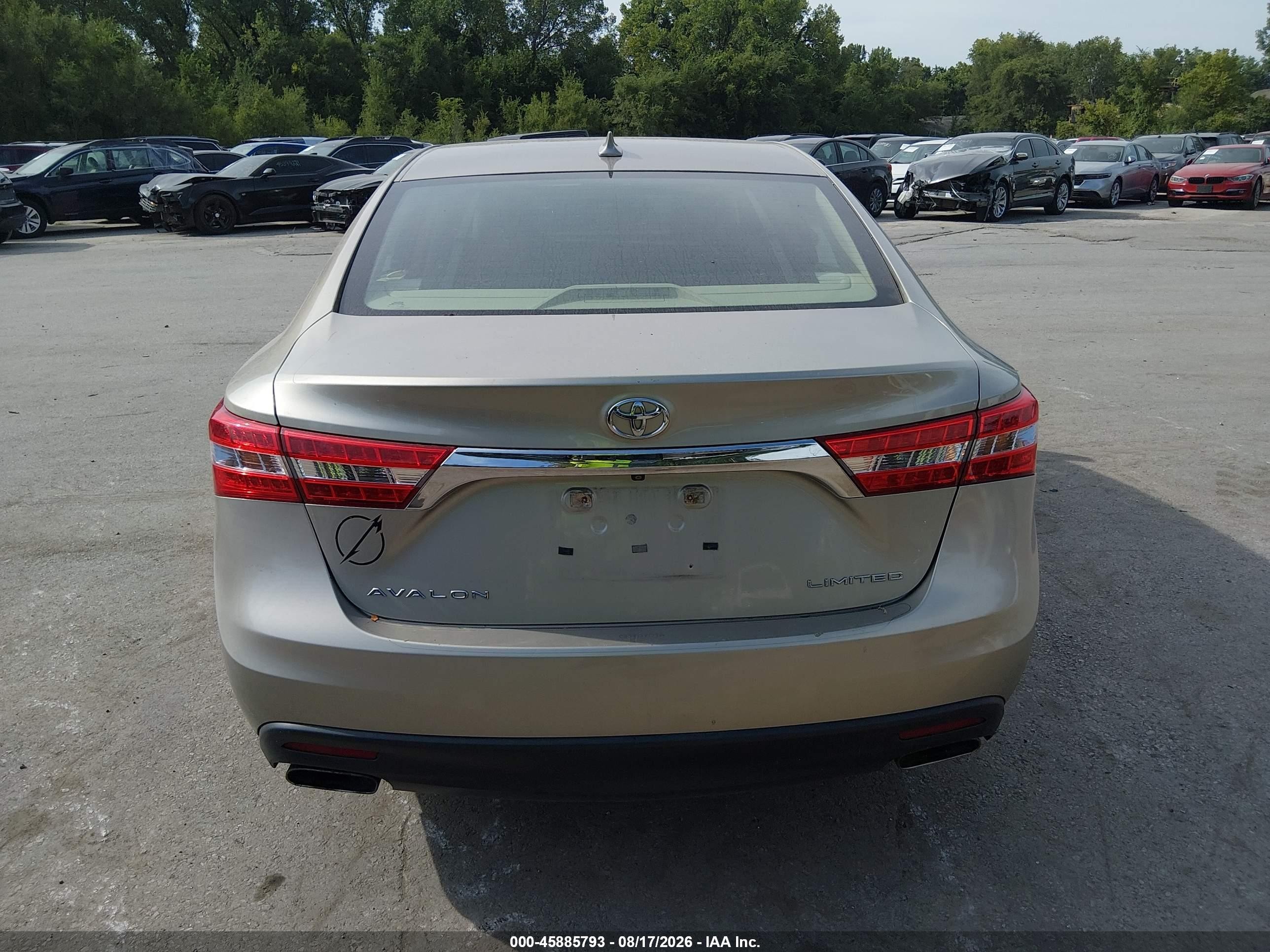 2013 Toyota Avalon Limited Beige vin: 4T1BK1EB9DU074188