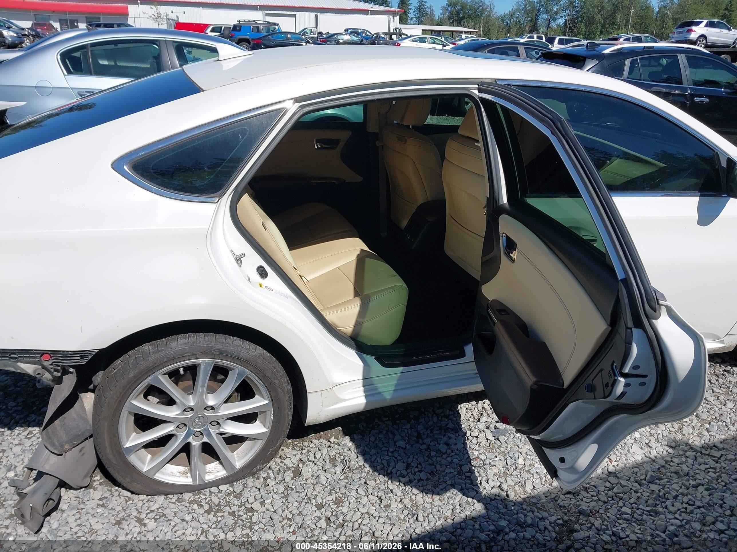 2014 Toyota Avalon Limited White vin: 4T1BK1EB9EU093423