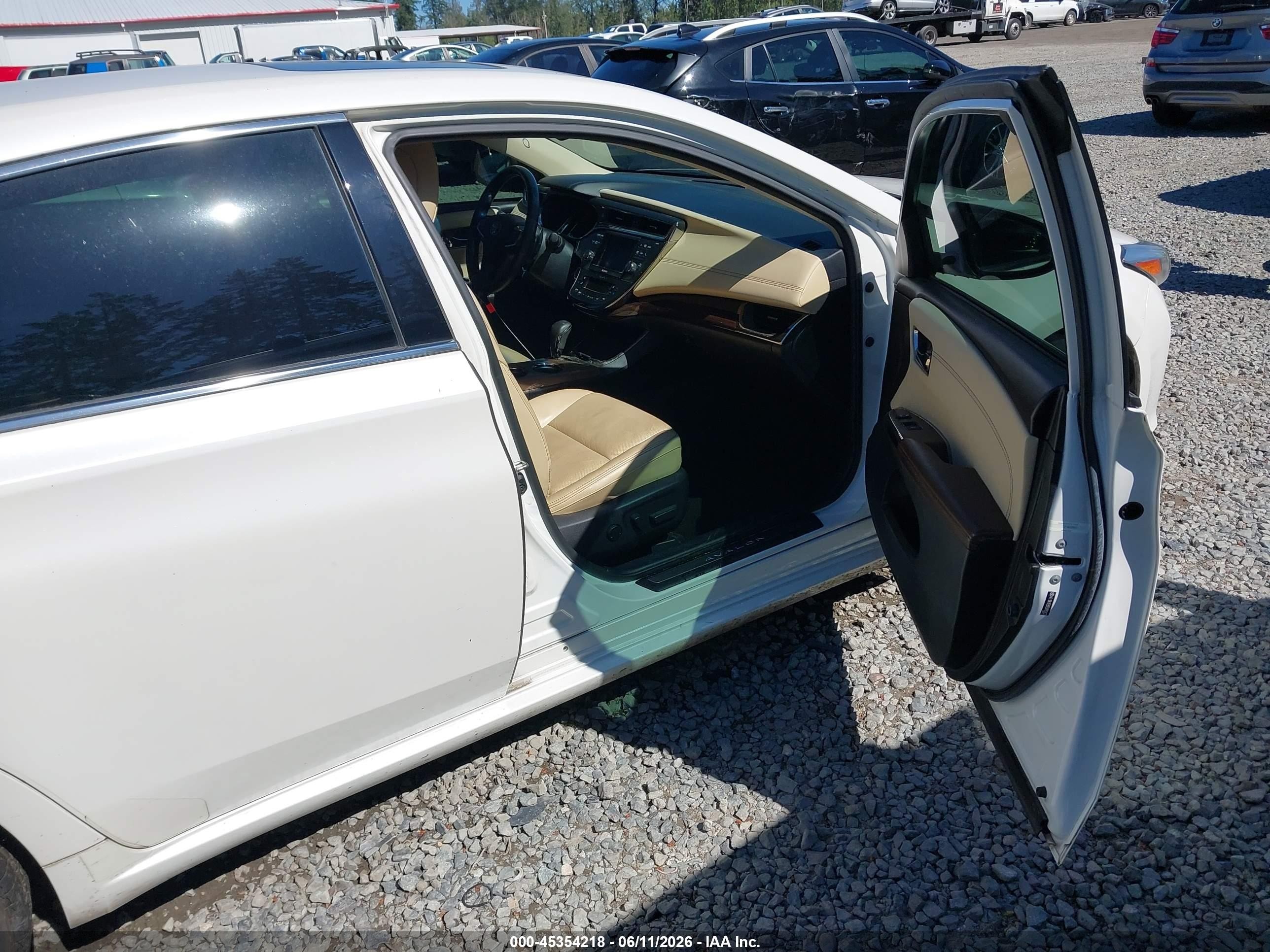 2014 Toyota Avalon Limited White vin: 4T1BK1EB9EU093423