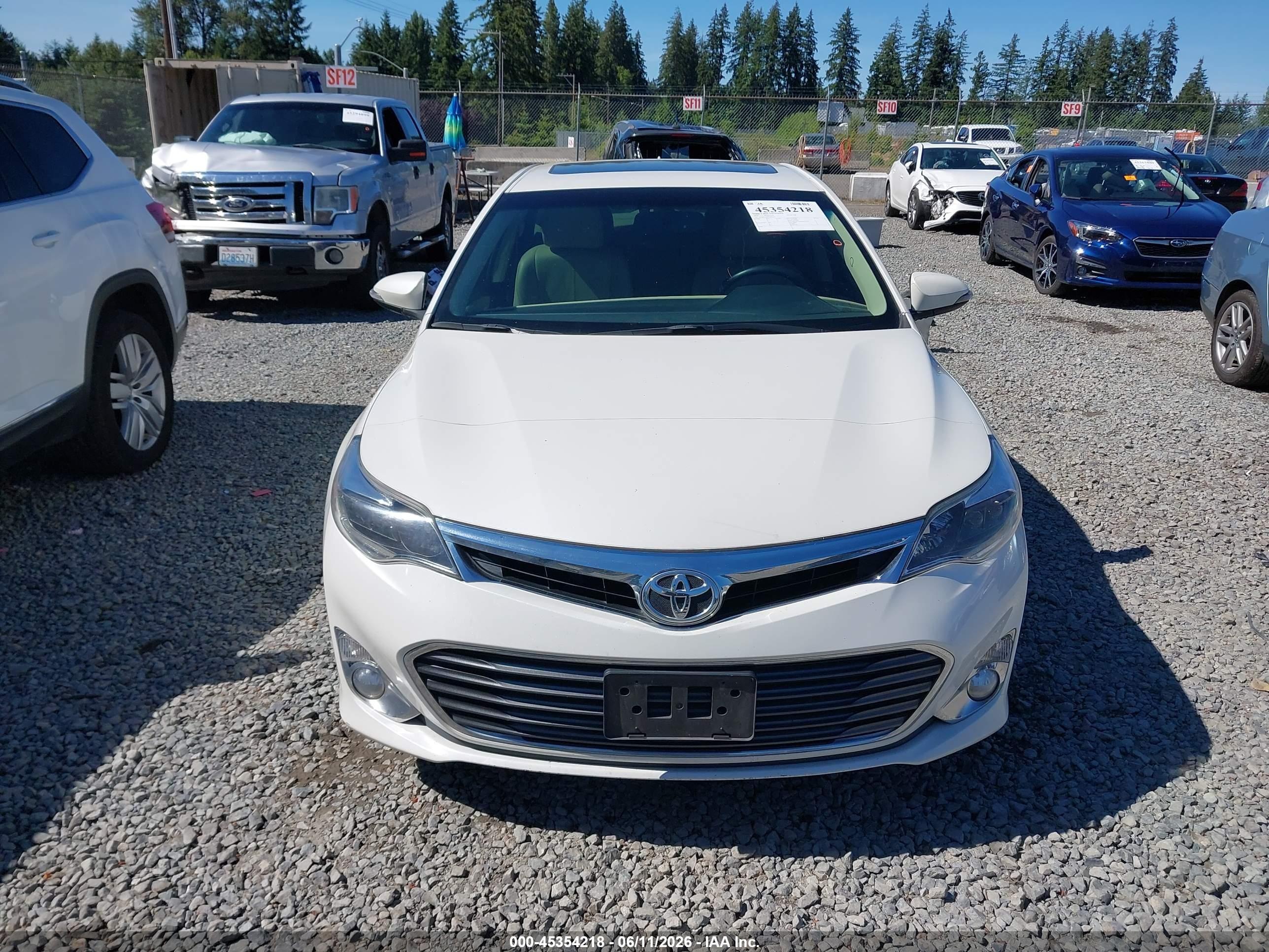 2014 Toyota Avalon Limited White vin: 4T1BK1EB9EU093423