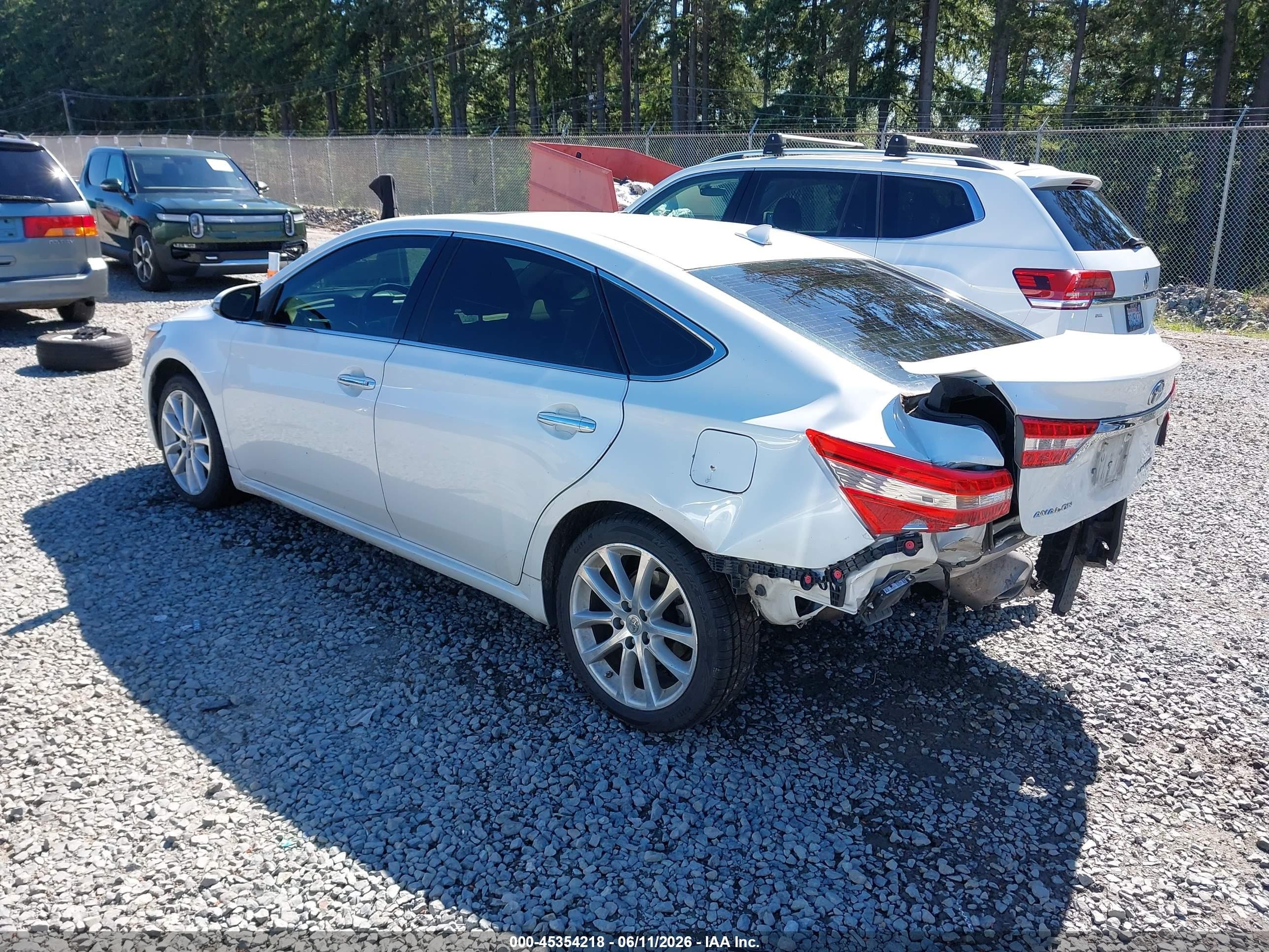 2014 Toyota Avalon Limited White vin: 4T1BK1EB9EU093423