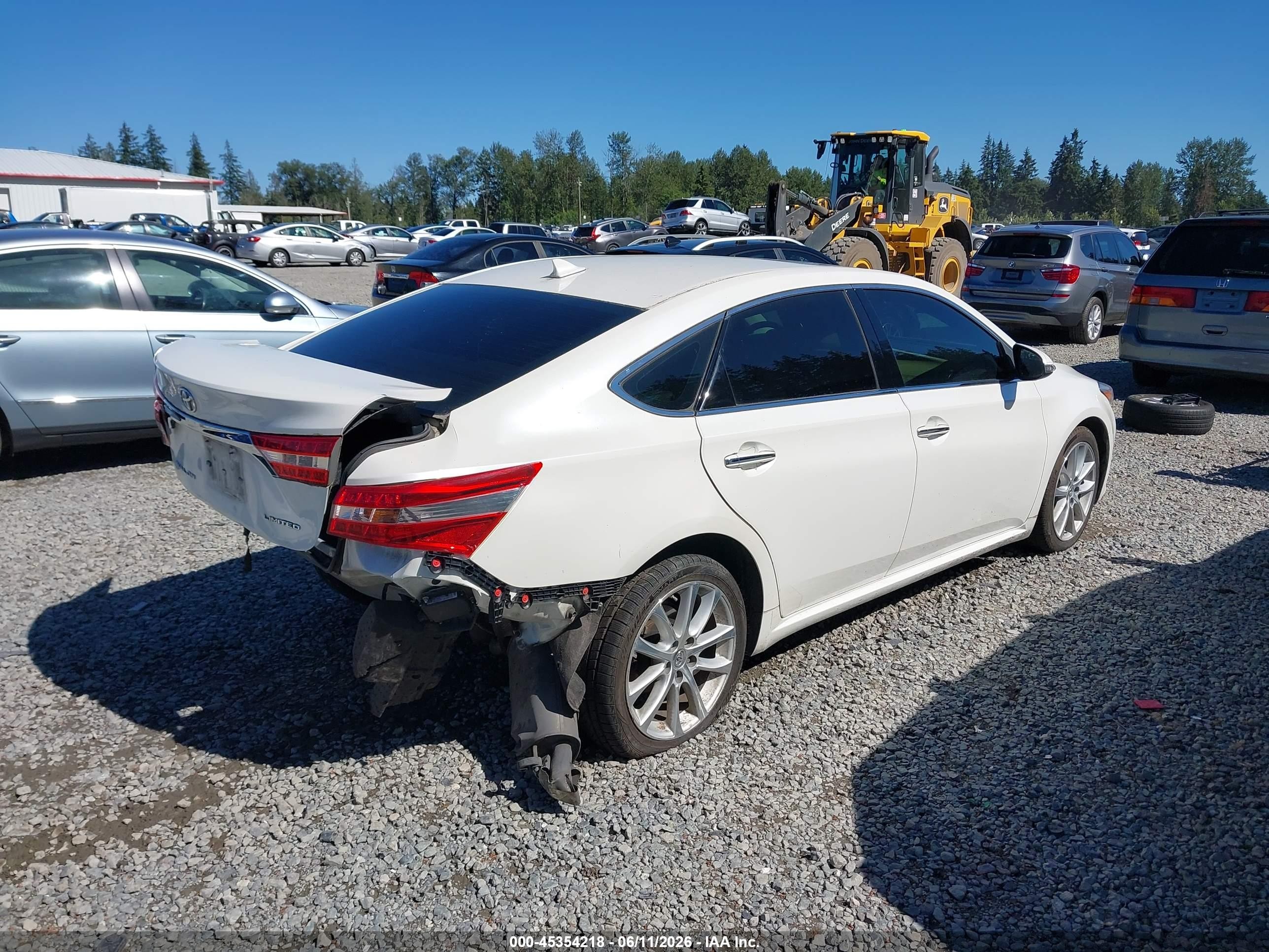 2014 Toyota Avalon Limited White vin: 4T1BK1EB9EU093423