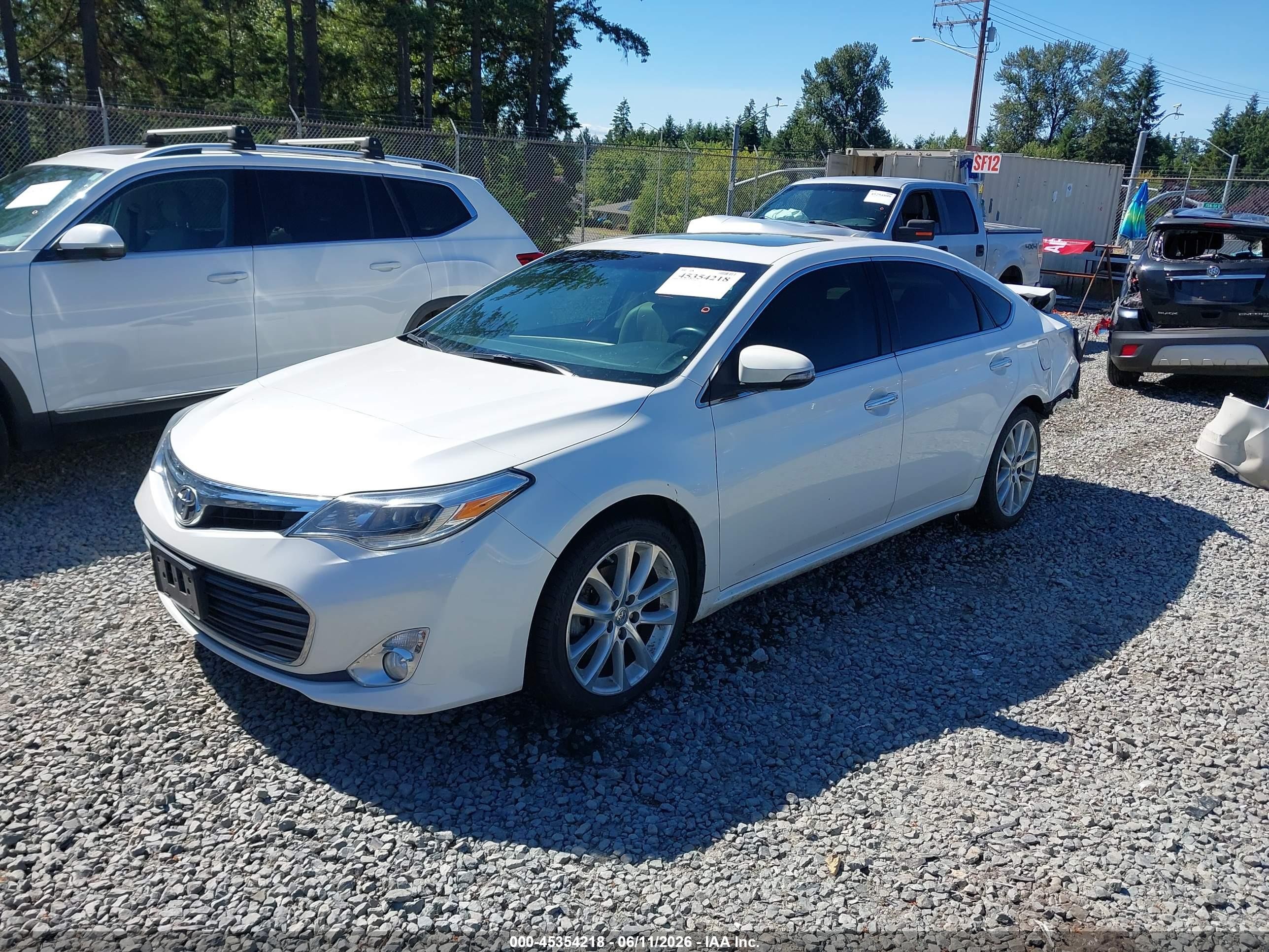 2014 Toyota Avalon Limited White vin: 4T1BK1EB9EU093423