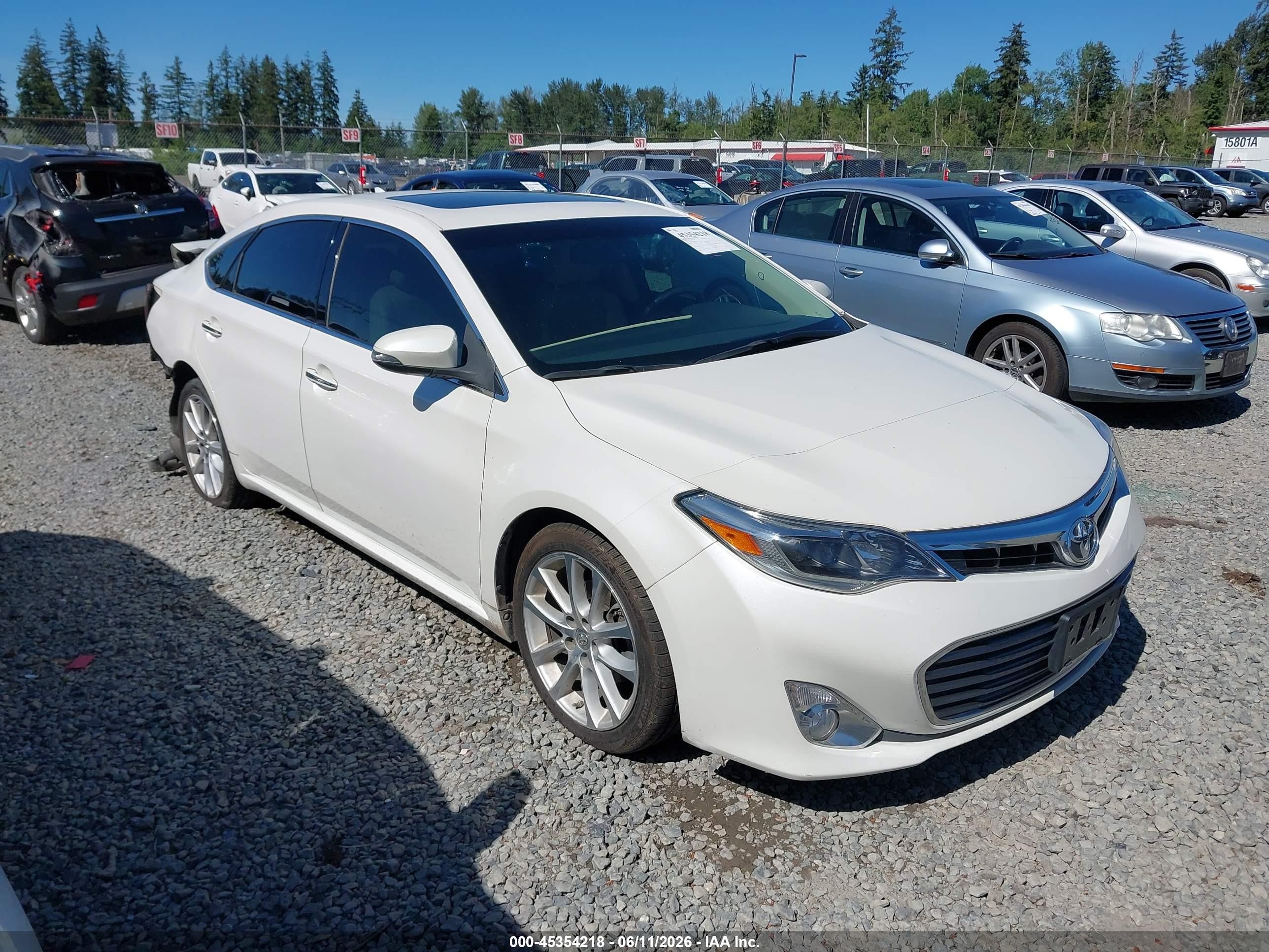 2014 Toyota Avalon Limited White vin: 4T1BK1EB9EU093423