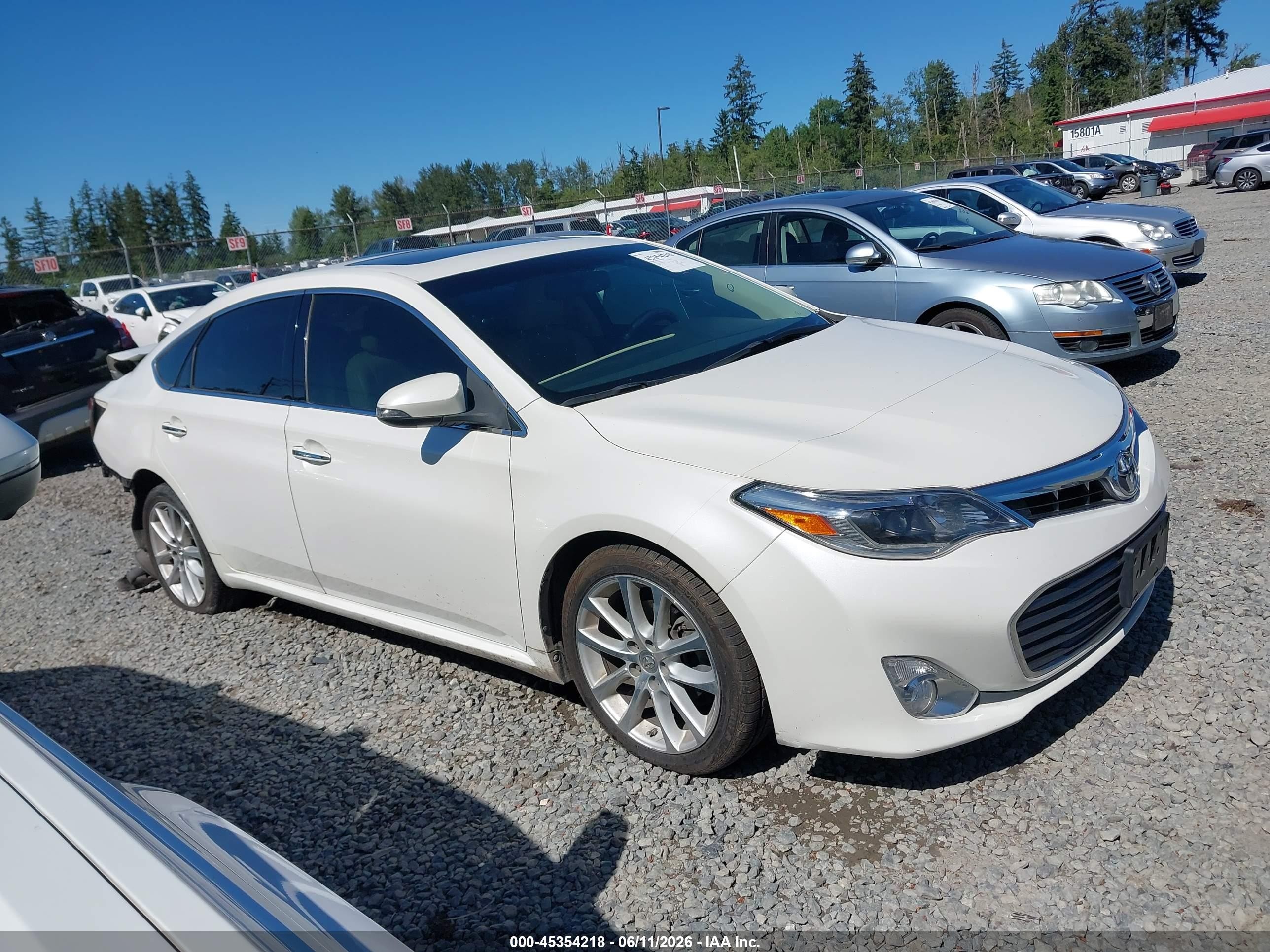 2014 Toyota Avalon Limited White vin: 4T1BK1EB9EU093423