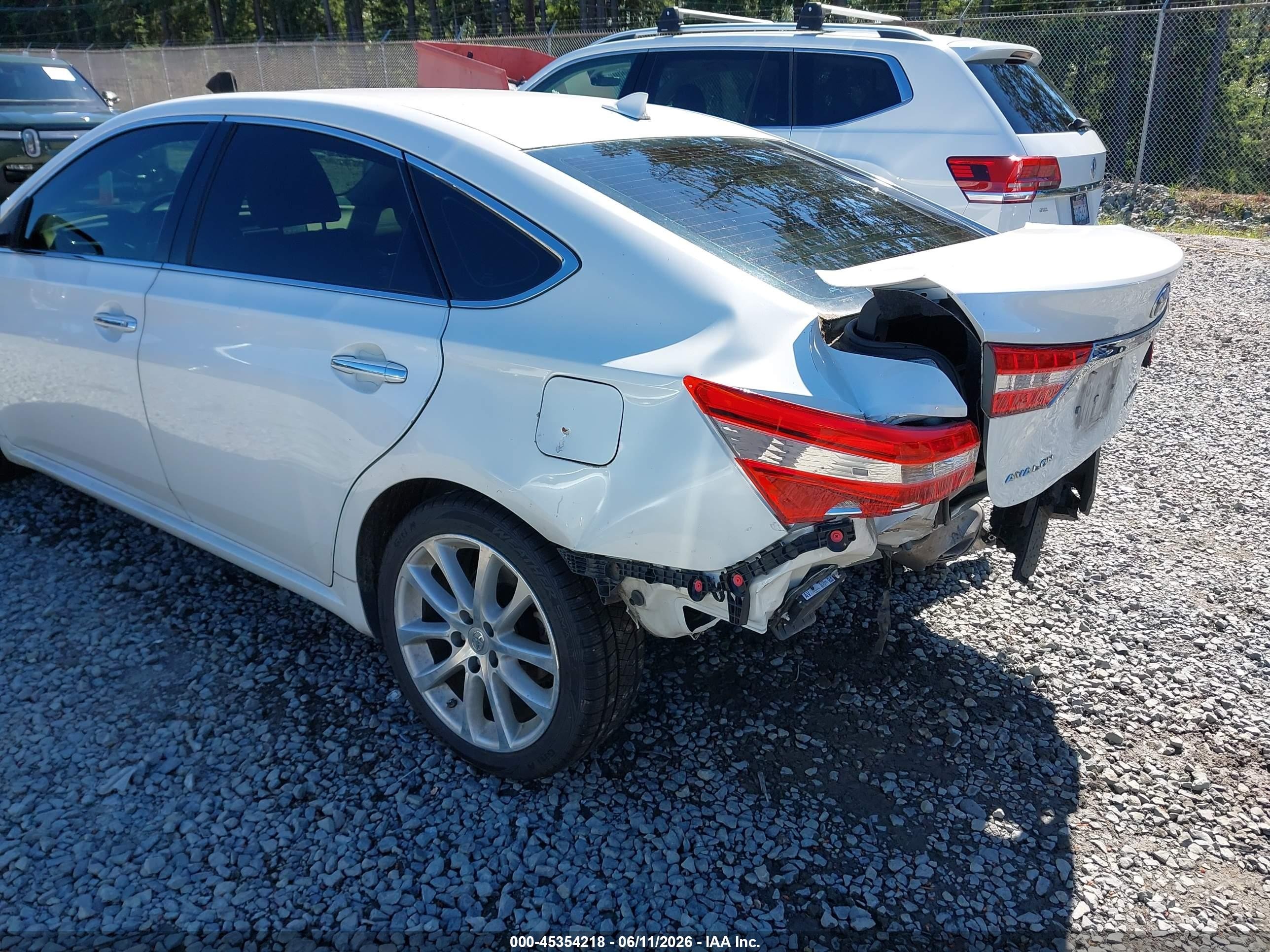 2014 Toyota Avalon Limited White vin: 4T1BK1EB9EU093423