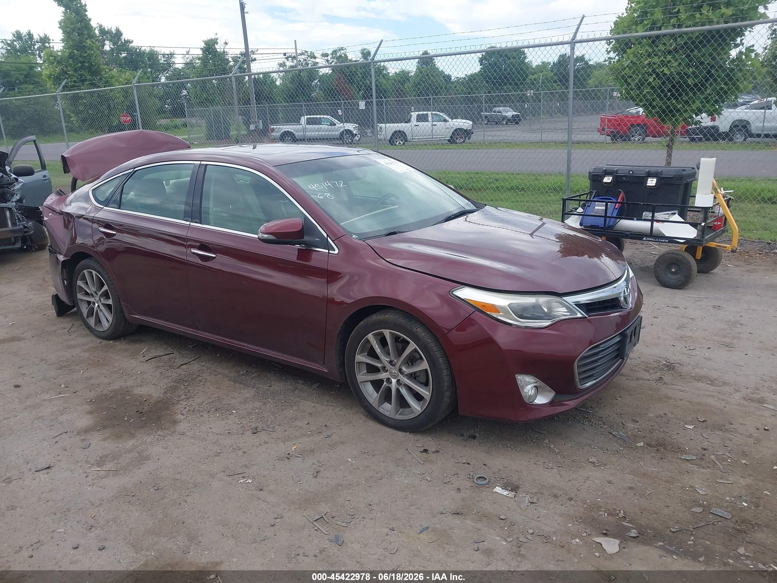 2015 Toyota Avalon Xle Touring Burgundy vin: 4T1BK1EB9FU146641