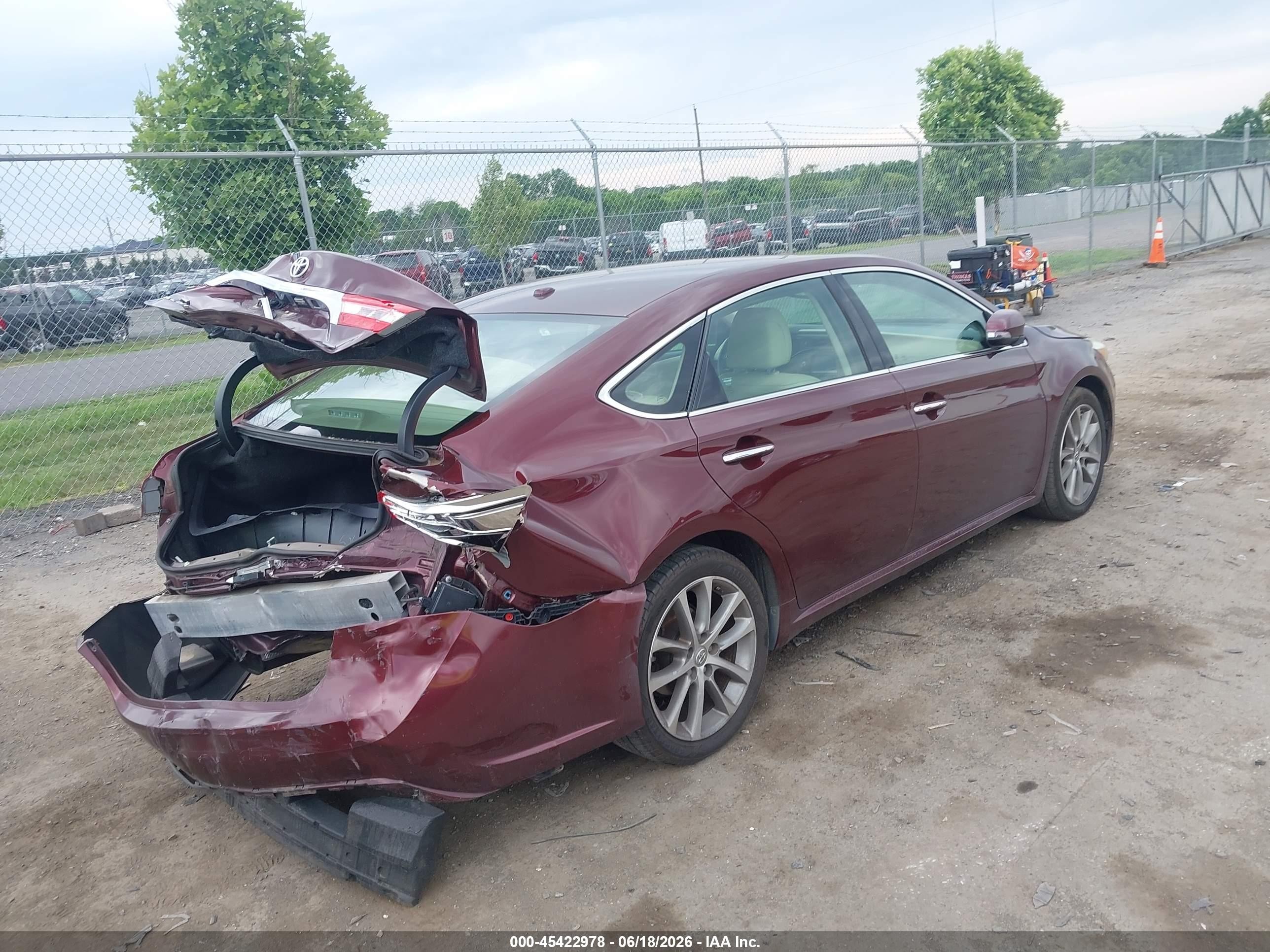 2015 Toyota Avalon Xle Touring Burgundy vin: 4T1BK1EB9FU146641