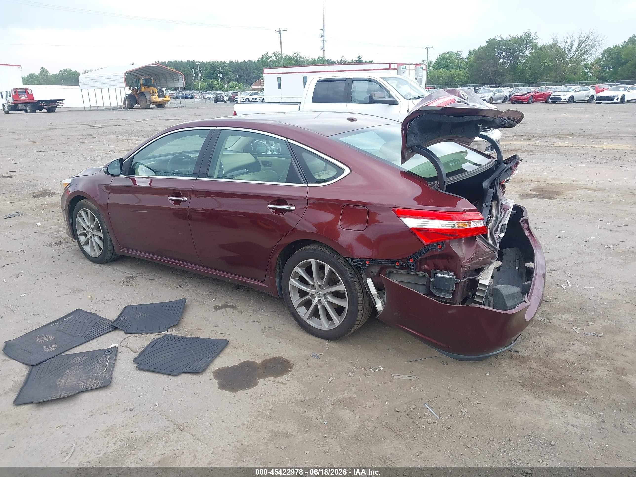 2015 Toyota Avalon Xle Touring Burgundy vin: 4T1BK1EB9FU146641