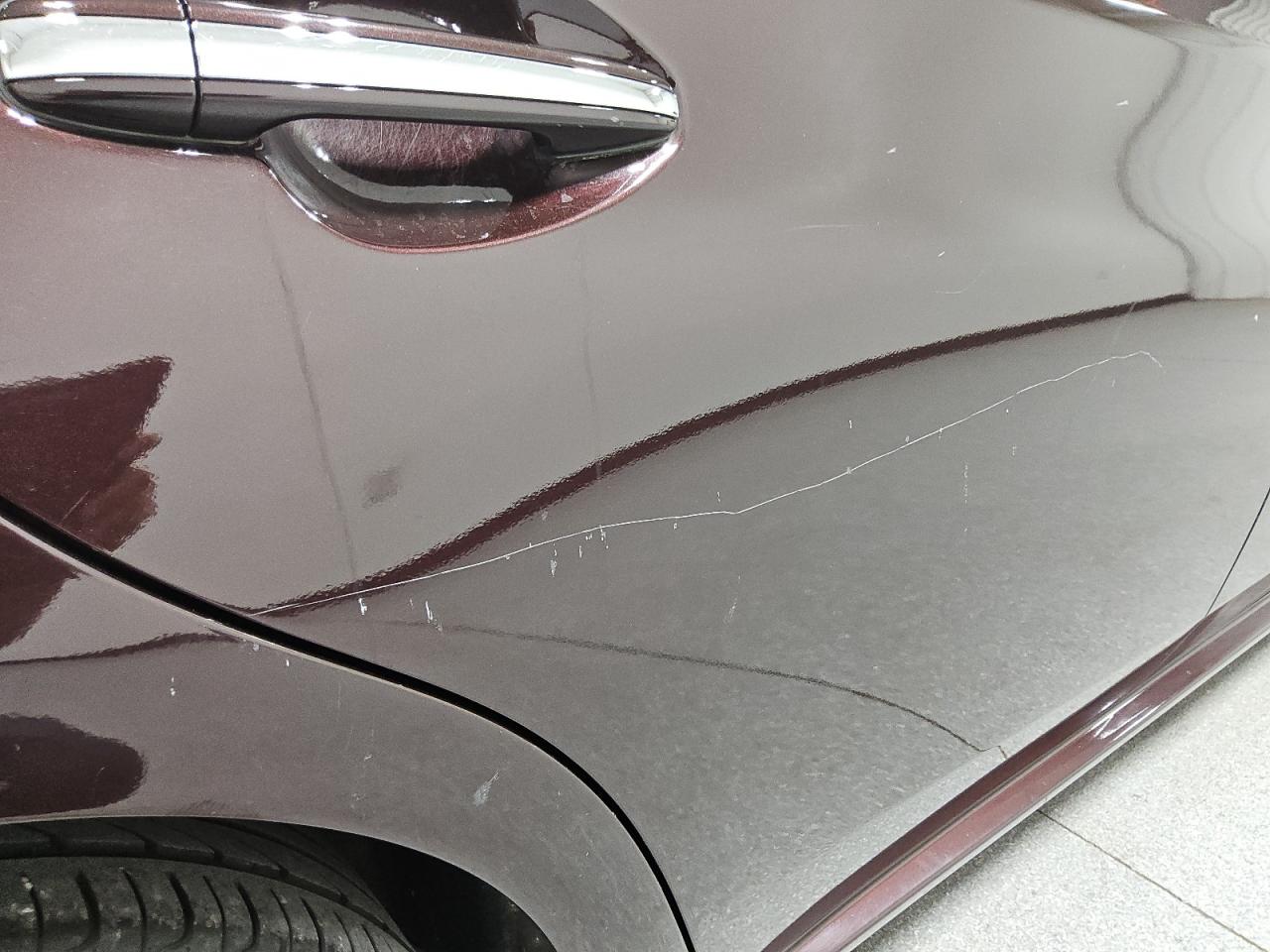 2015 Toyota Avalon Limited Maroon vin: 4T1BK1EB9FU160281 Damage: Right Rear Door, Previous Repair, Substandard Repair