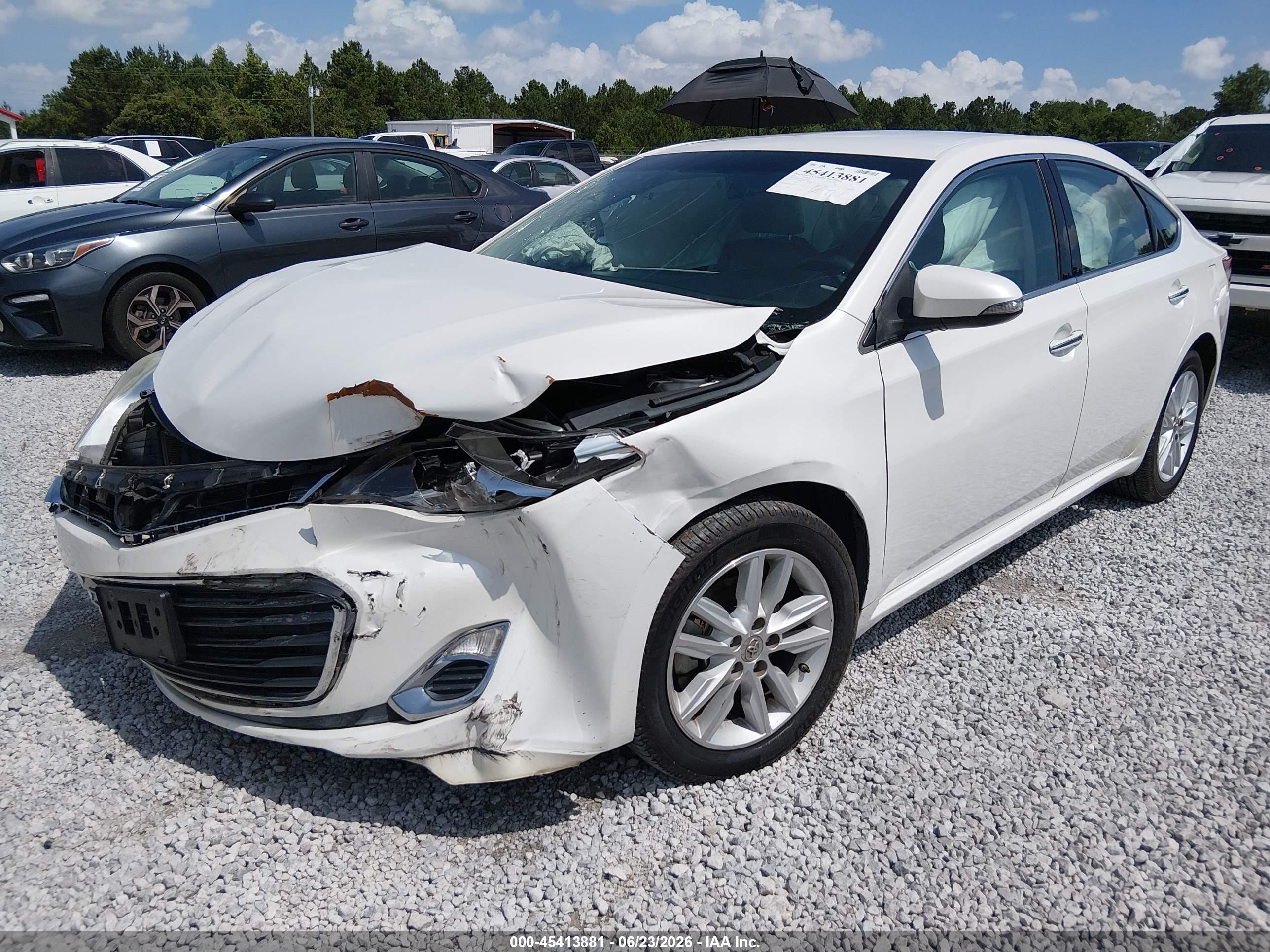 2015 Toyota Avalon Xle White vin: 4T1BK1EB9FU162385