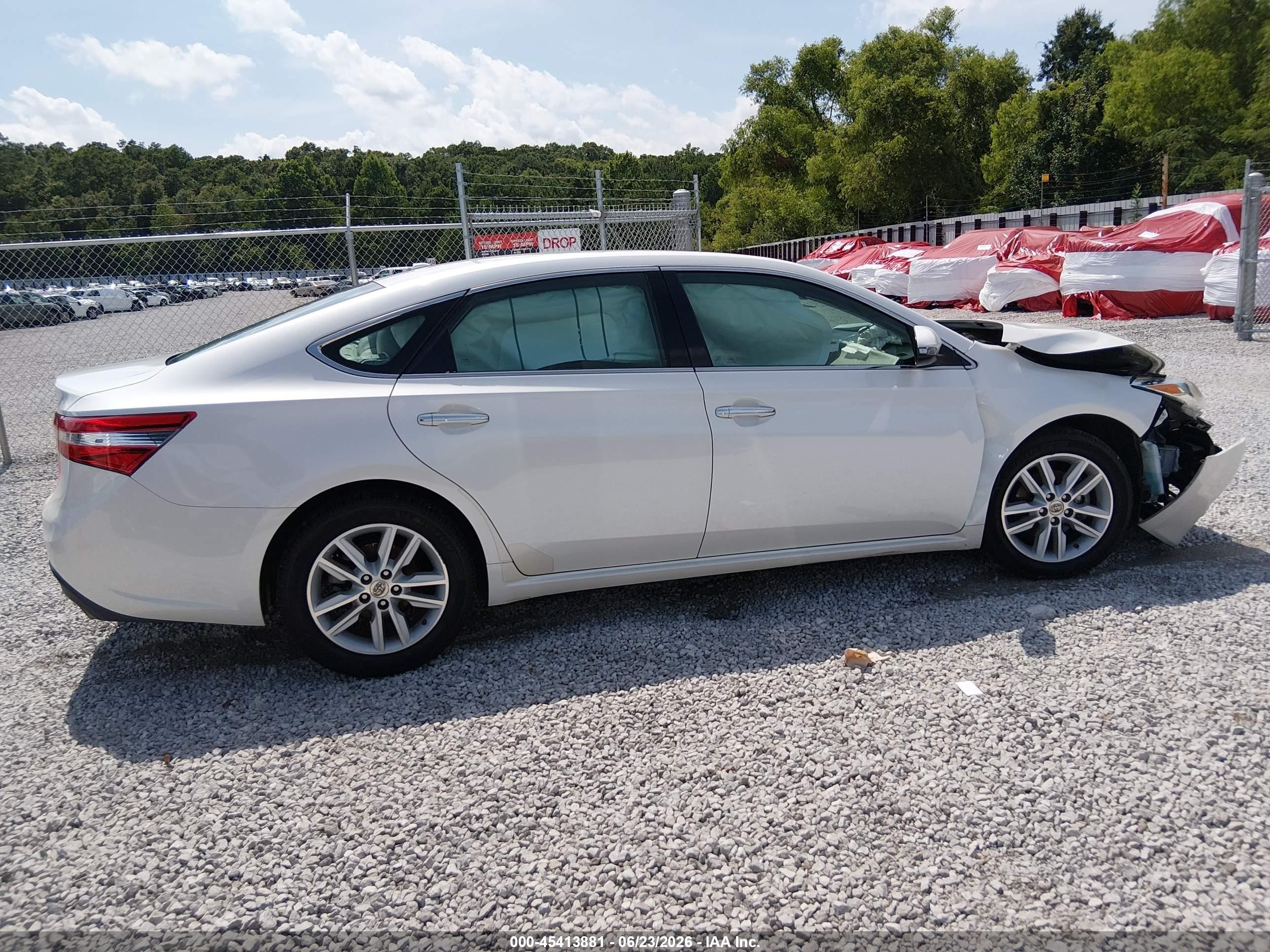 2015 Toyota Avalon Xle White vin: 4T1BK1EB9FU162385