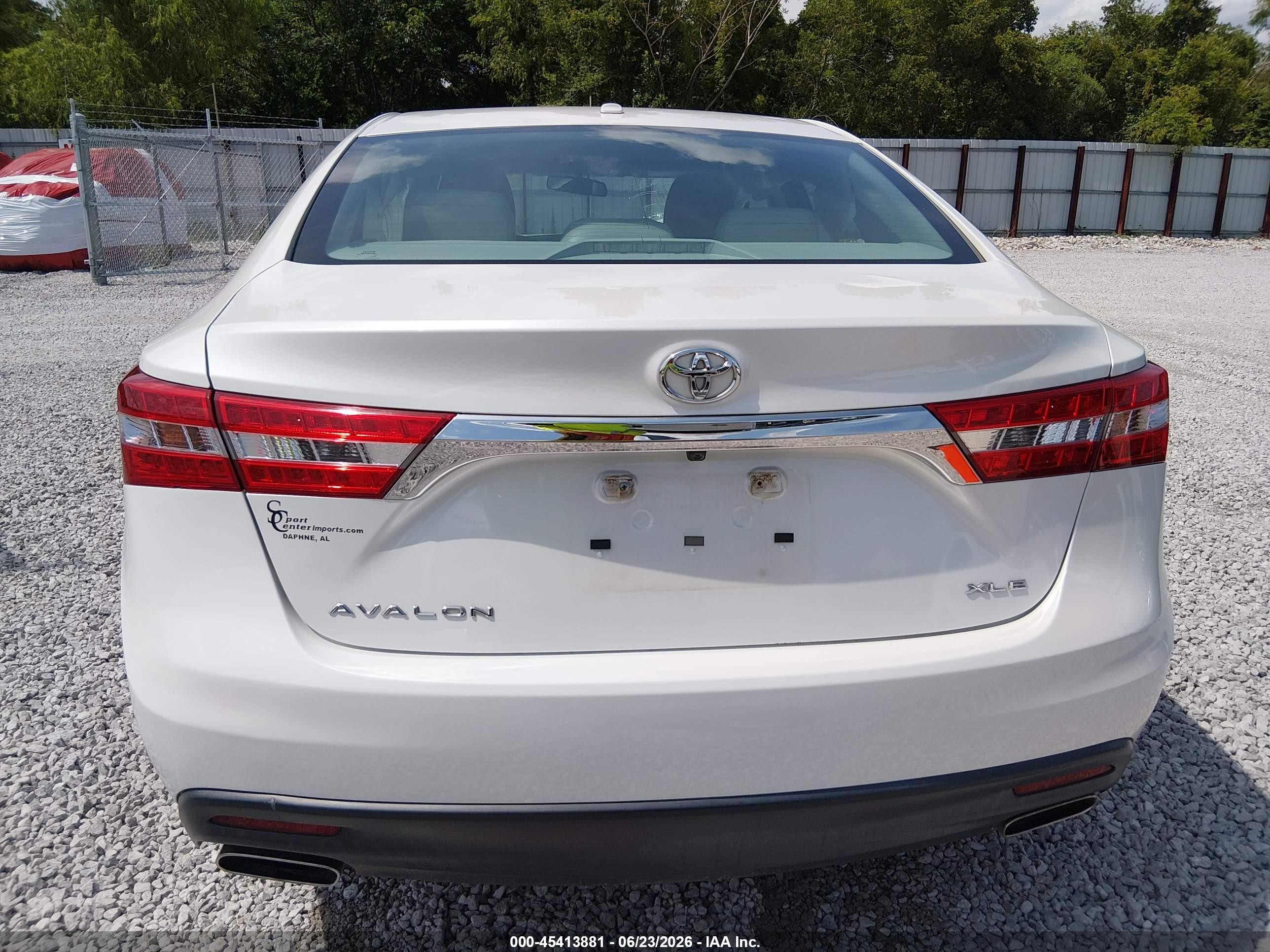2015 Toyota Avalon Xle White vin: 4T1BK1EB9FU162385
