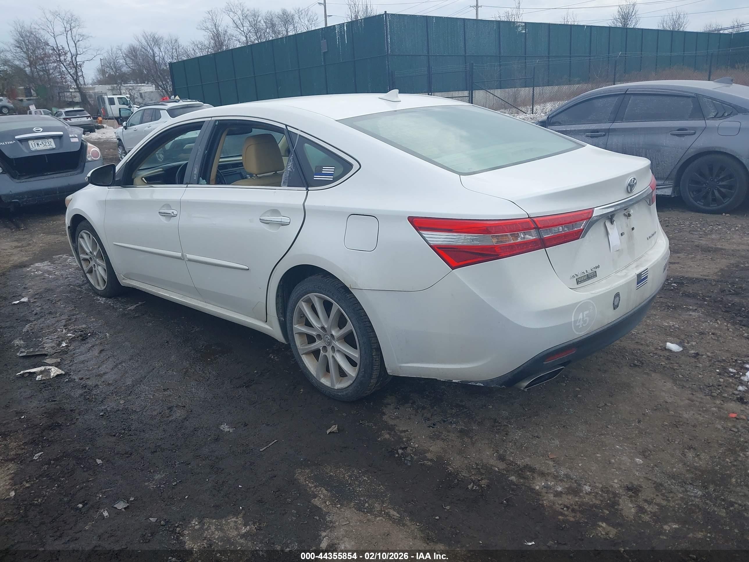 2015 Toyota Avalon Xle/premium/touring/ltd White vin: 4T1BK1EB9FU192230