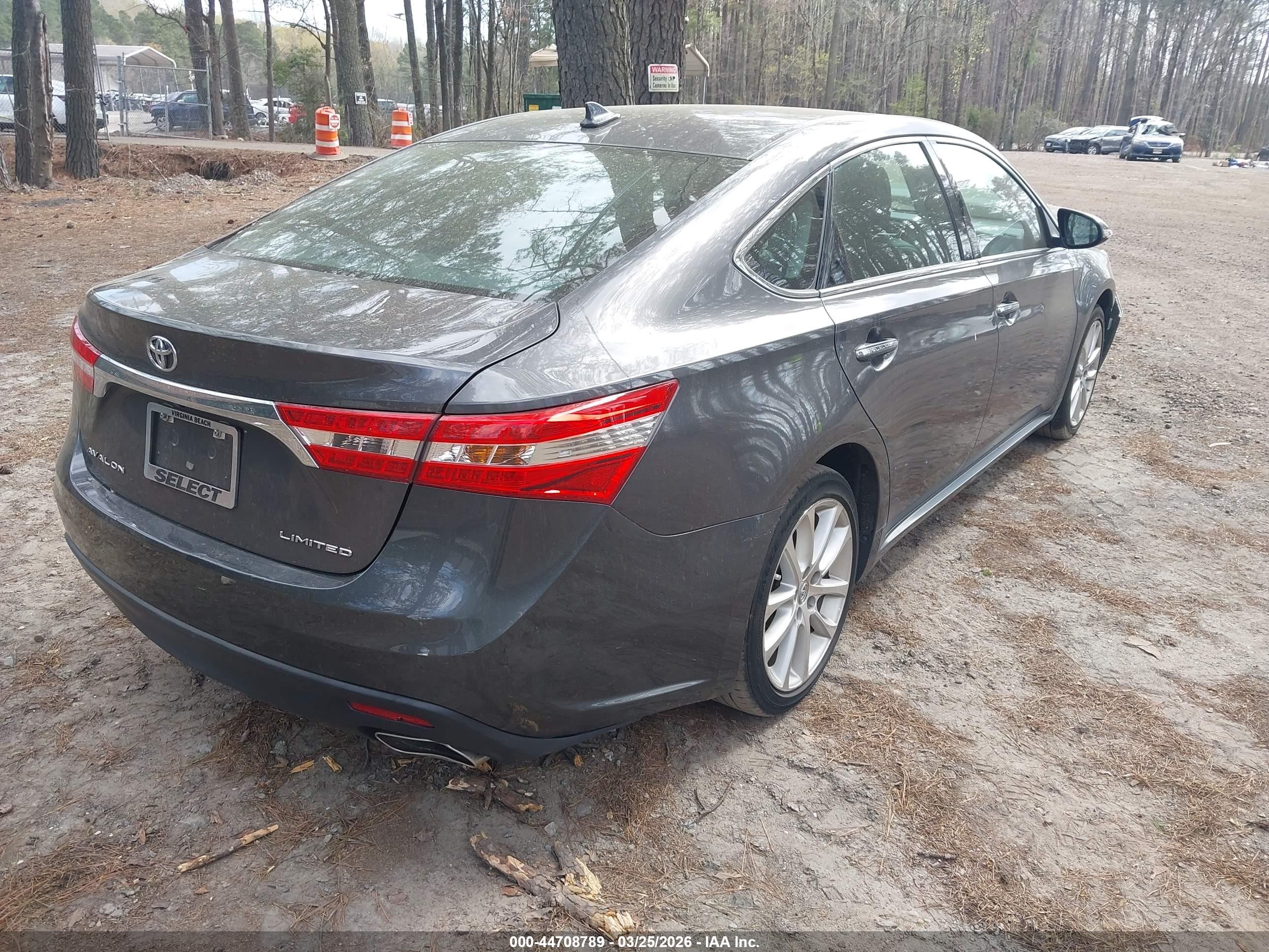 2013 Toyota Avalon Limited Gray vin: 4T1BK1EBXDU005848