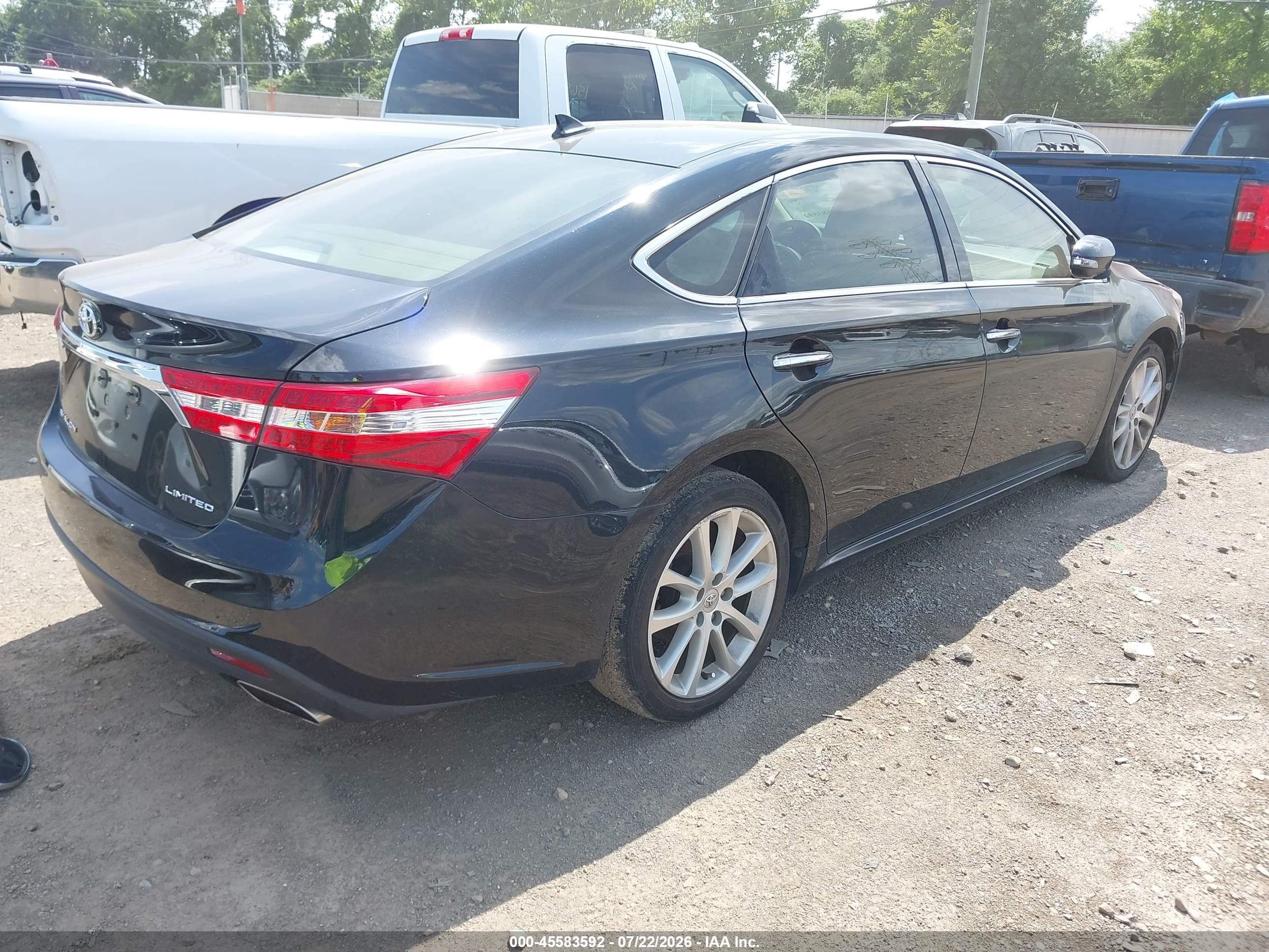 2013 Toyota Avalon Limited Black vin: 4T1BK1EBXDU009852