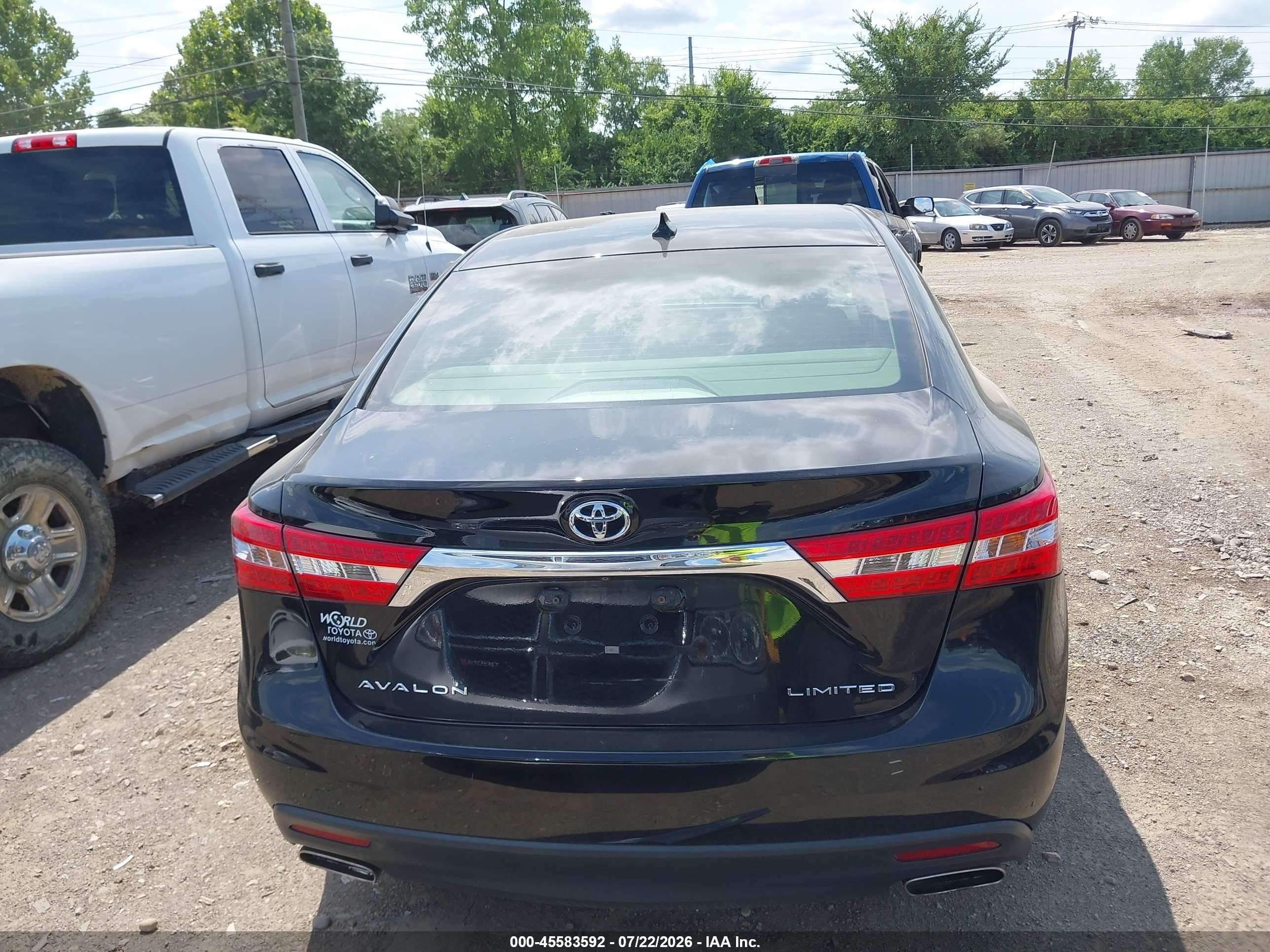 2013 Toyota Avalon Limited Black vin: 4T1BK1EBXDU009852