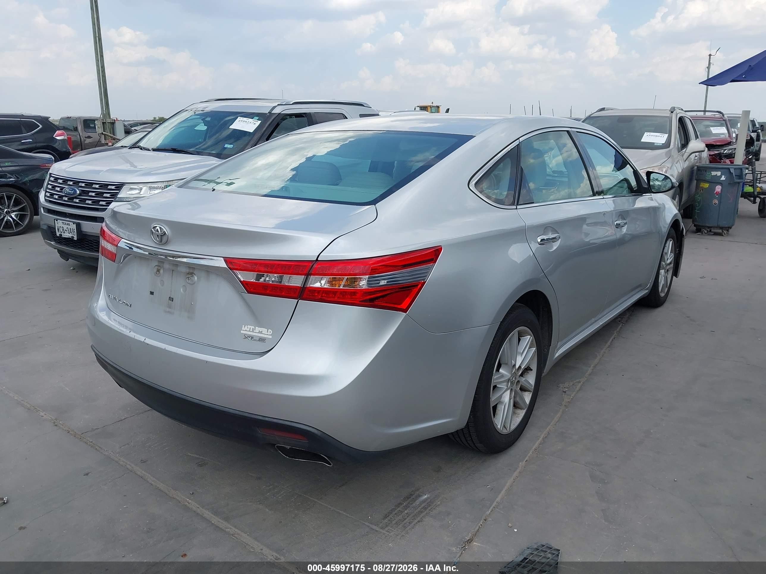 2013 Toyota Avalon Xle Silver vin: 4T1BK1EBXDU022469