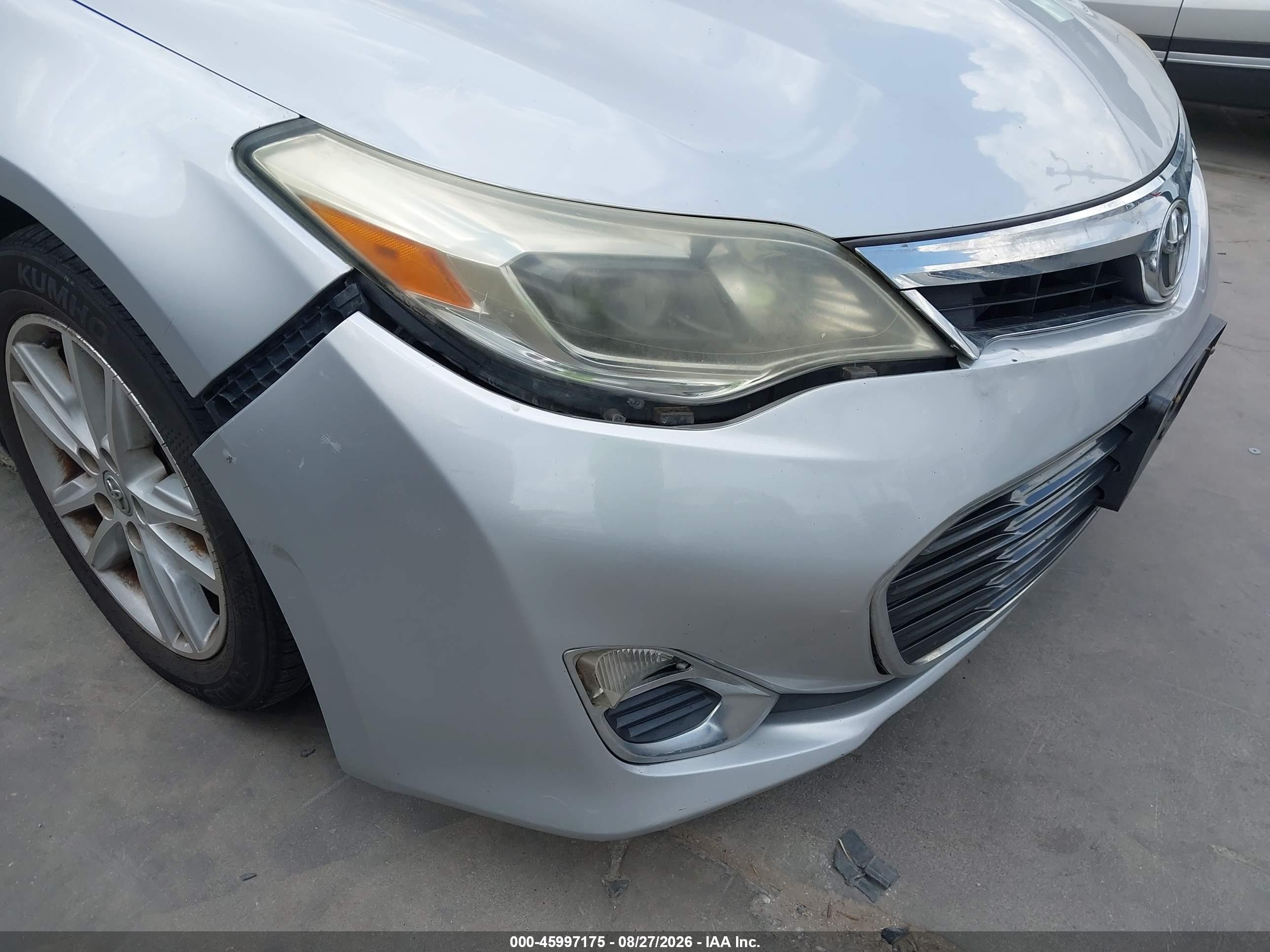 2013 Toyota Avalon Xle Silver vin: 4T1BK1EBXDU022469