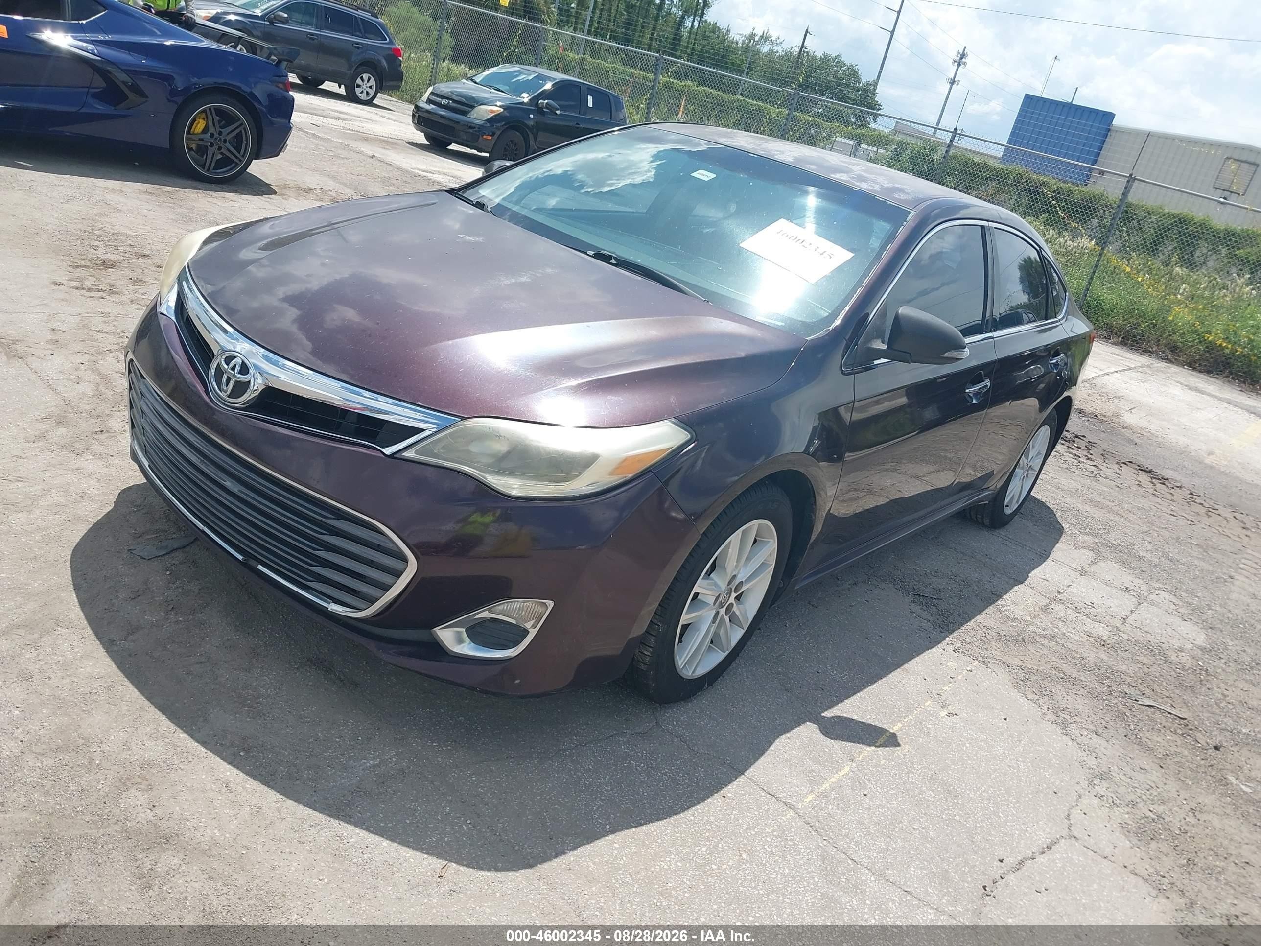 2013 Toyota Avalon Xle Burgundy vin: 4T1BK1EBXDU023069