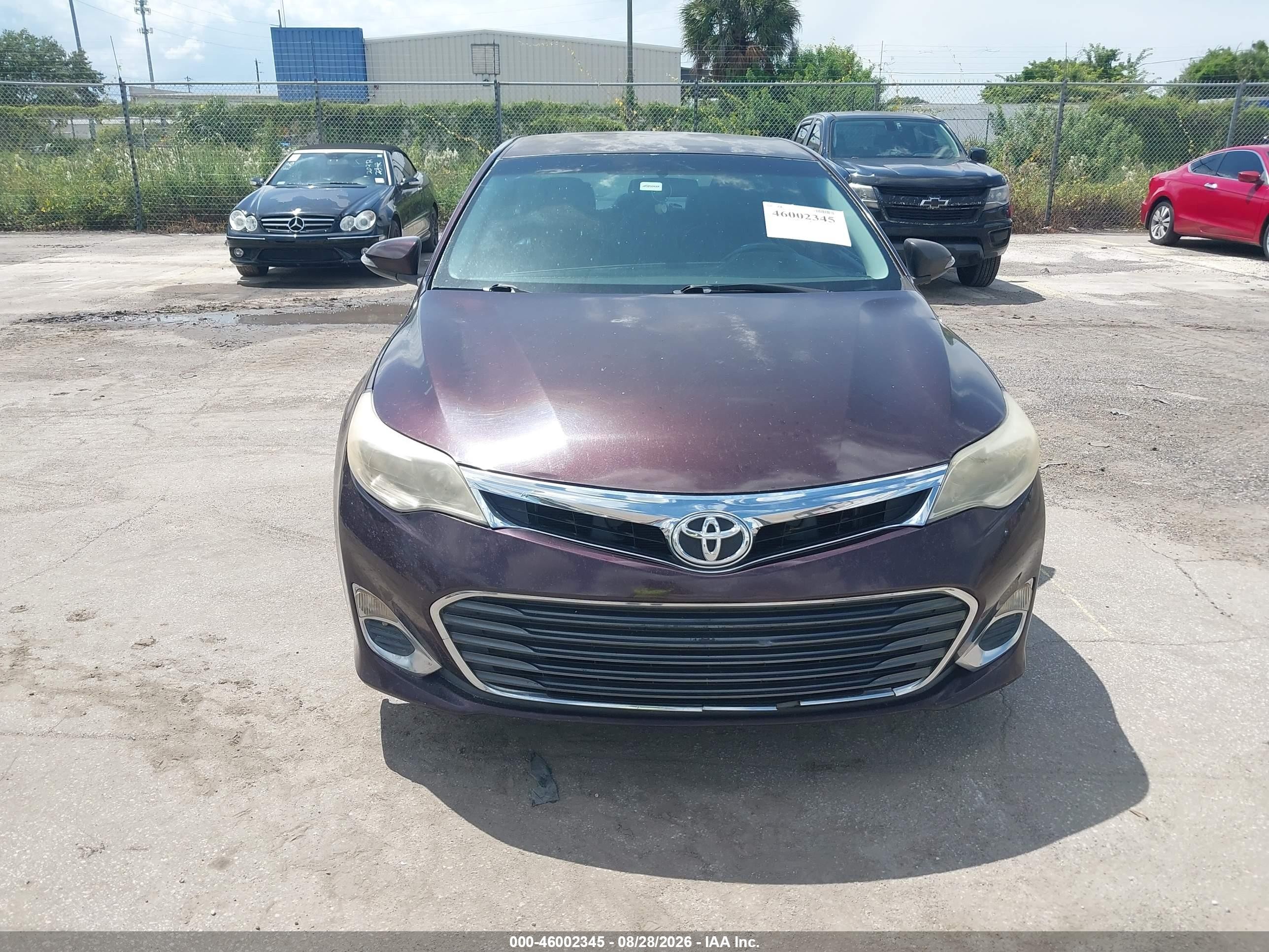 2013 Toyota Avalon Xle Burgundy vin: 4T1BK1EBXDU023069