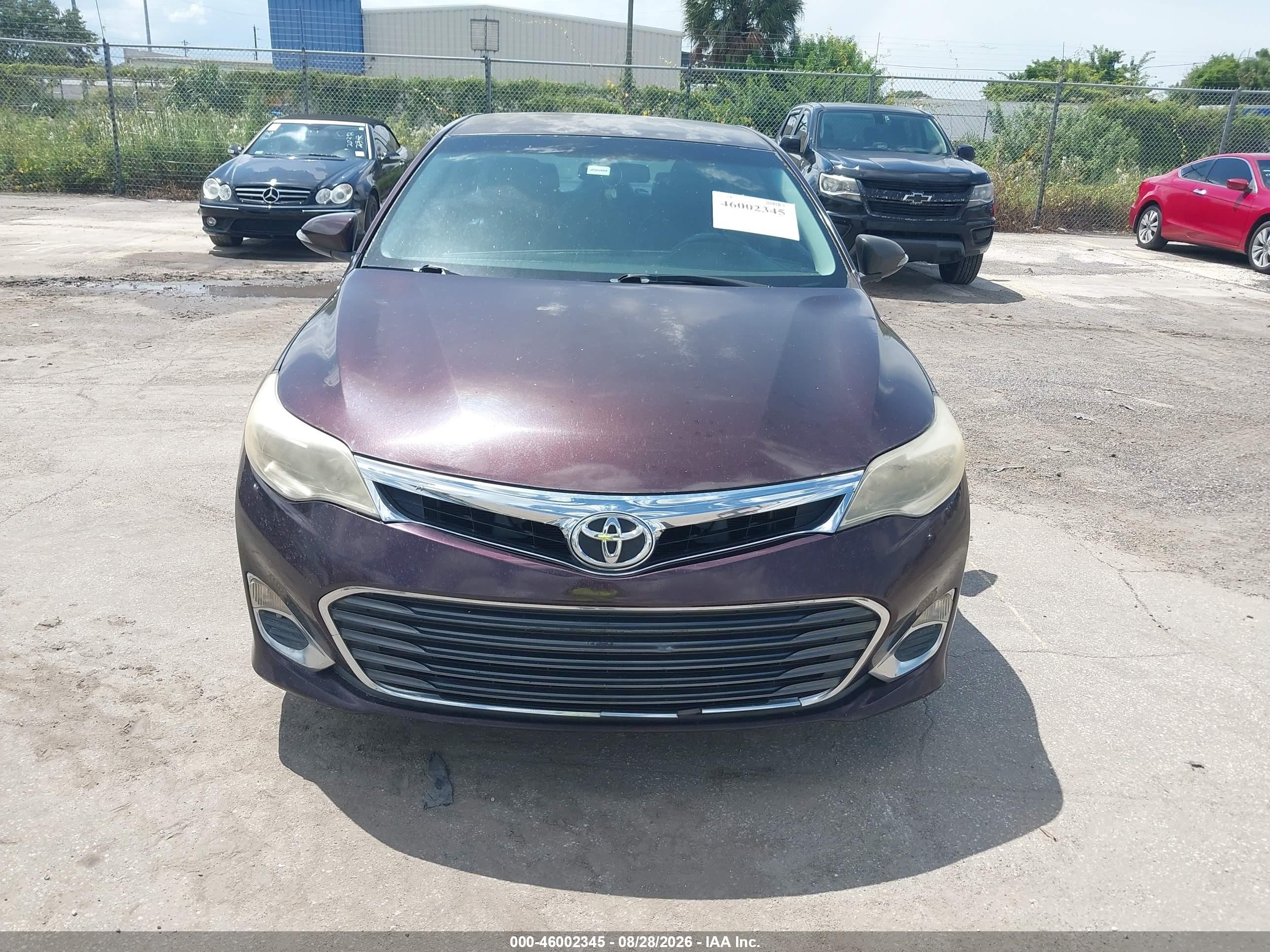 2013 Toyota Avalon Xle Burgundy vin: 4T1BK1EBXDU023069