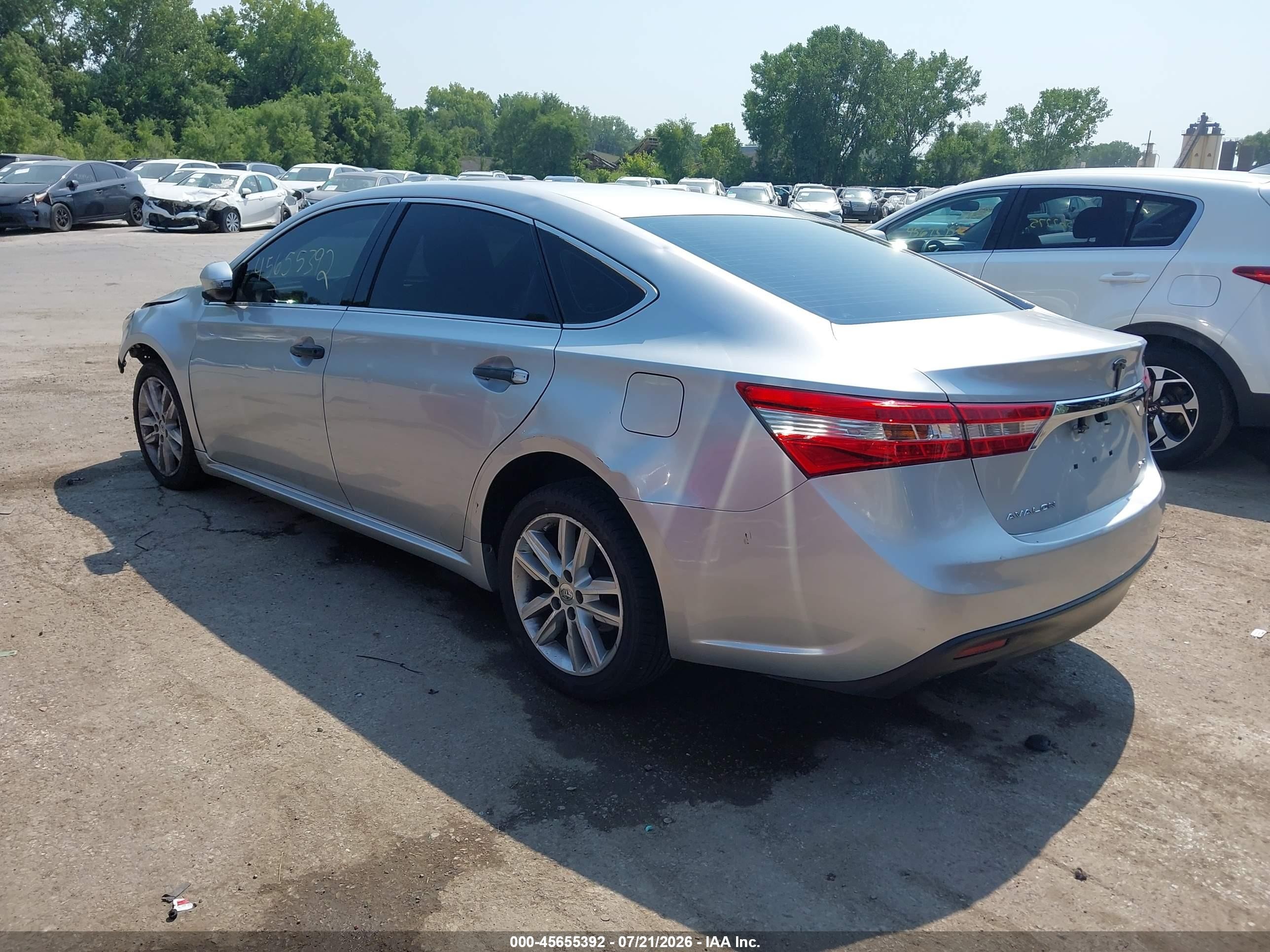 2013 Toyota Avalon Xle Silver vin: 4T1BK1EBXDU024061